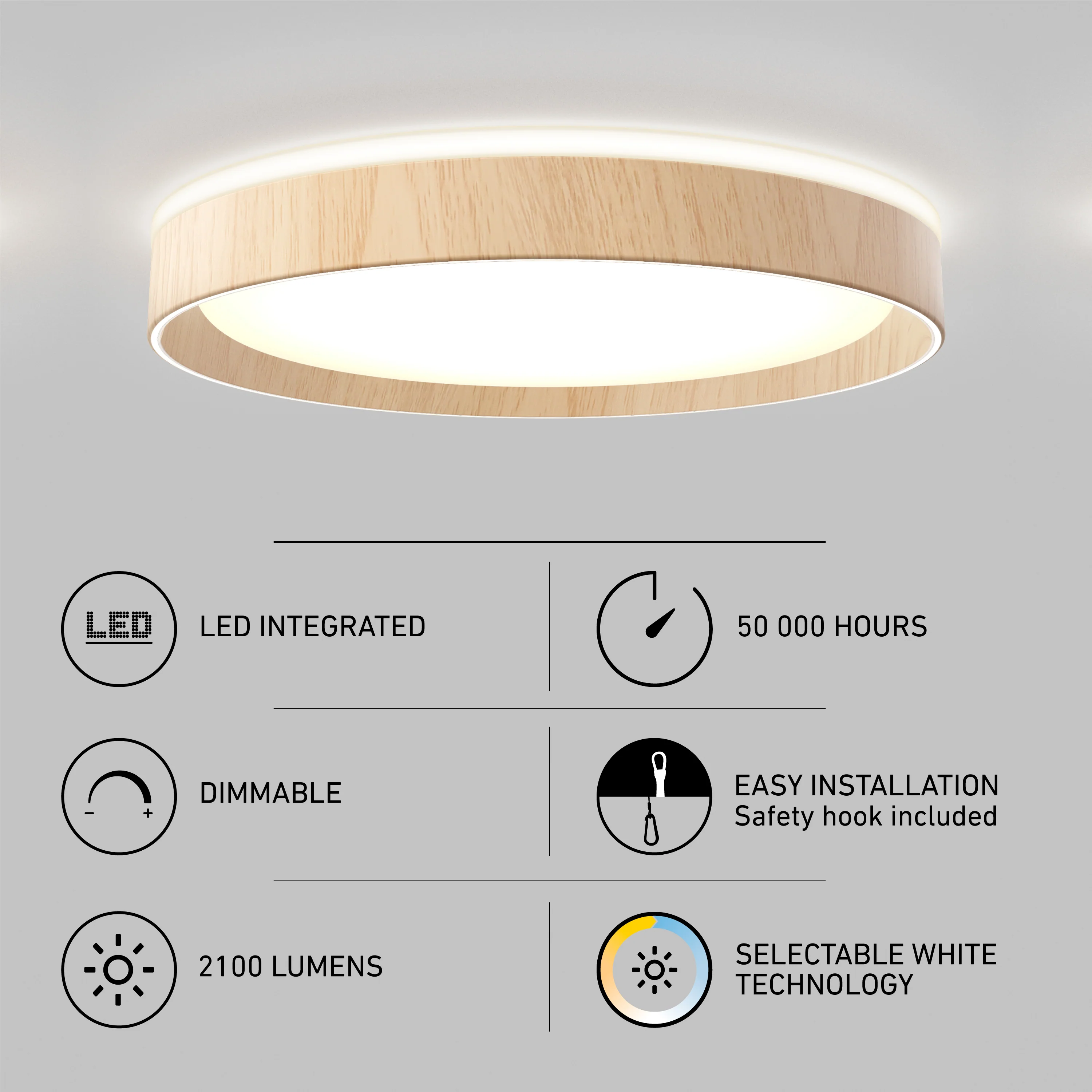 Callisto 15 in. LED flush mount light 5 CCT - Image 19