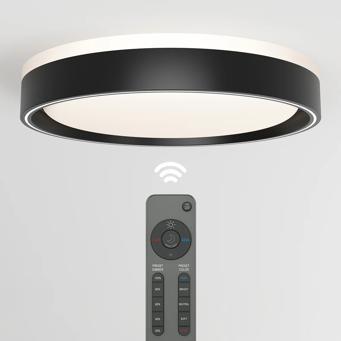 Callisto 15 in. LED flush mount light 5 CCT - Image 7