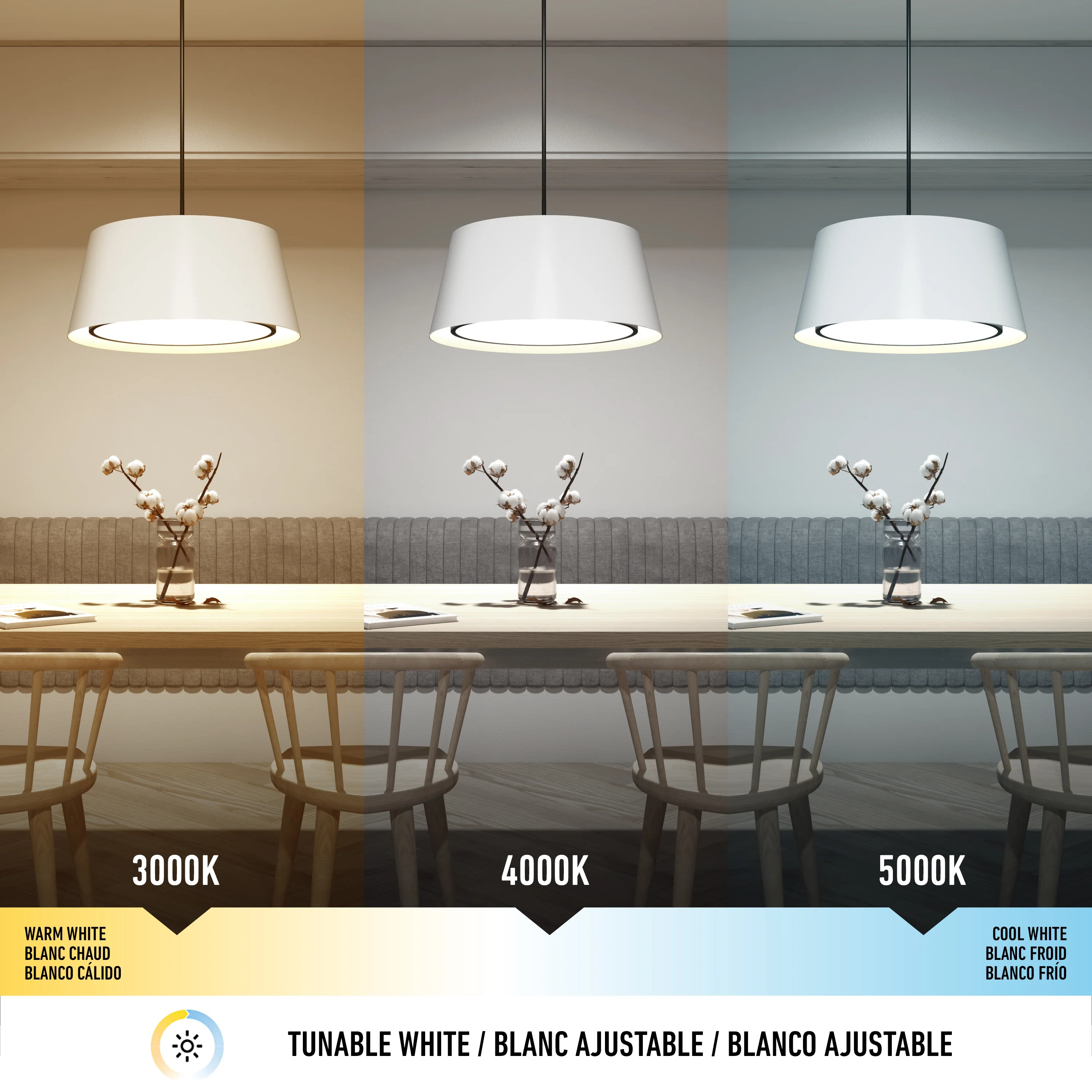 Cappa LED pendant light 3 CCT - Image 6