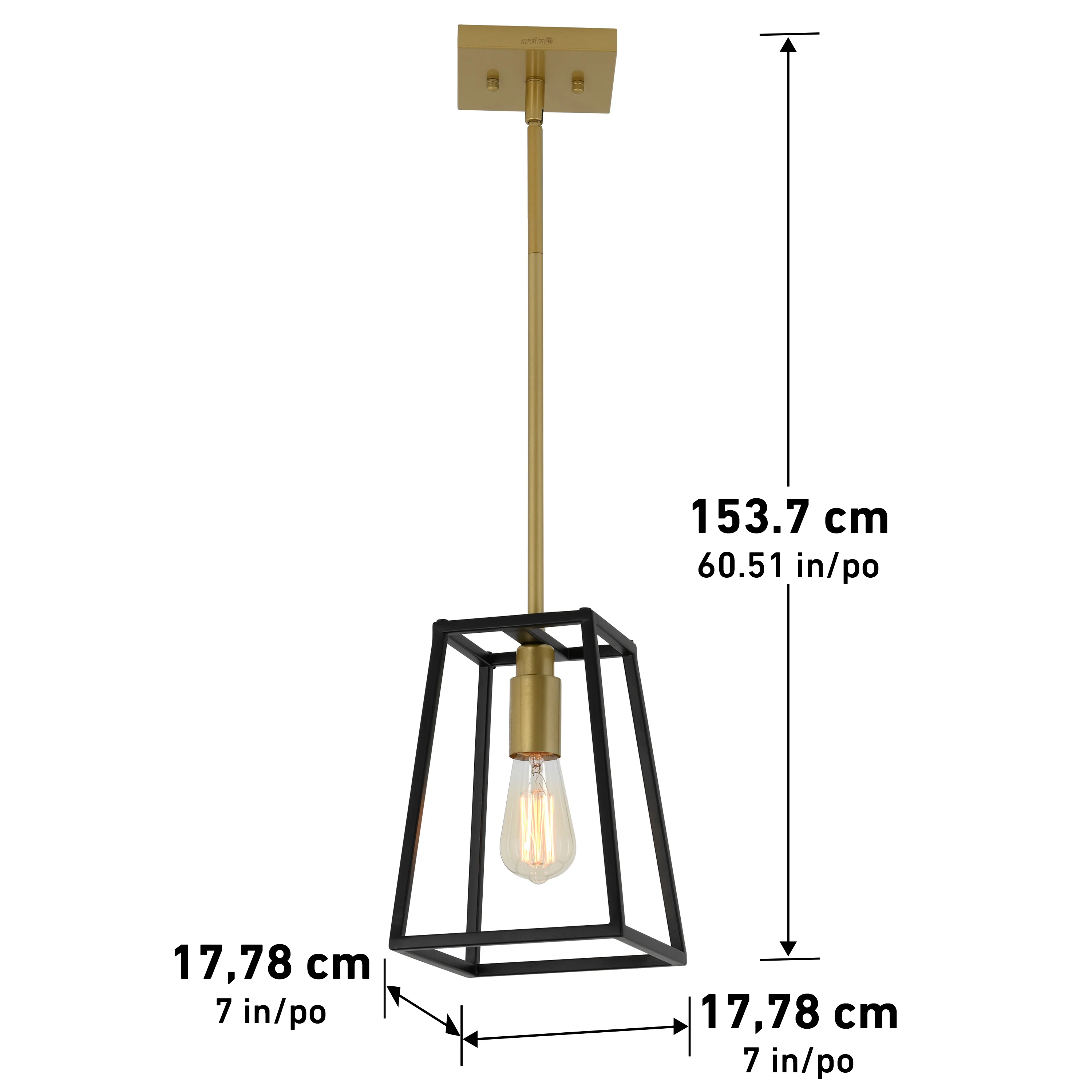 Carter 1-light LED pendant light - Image 19