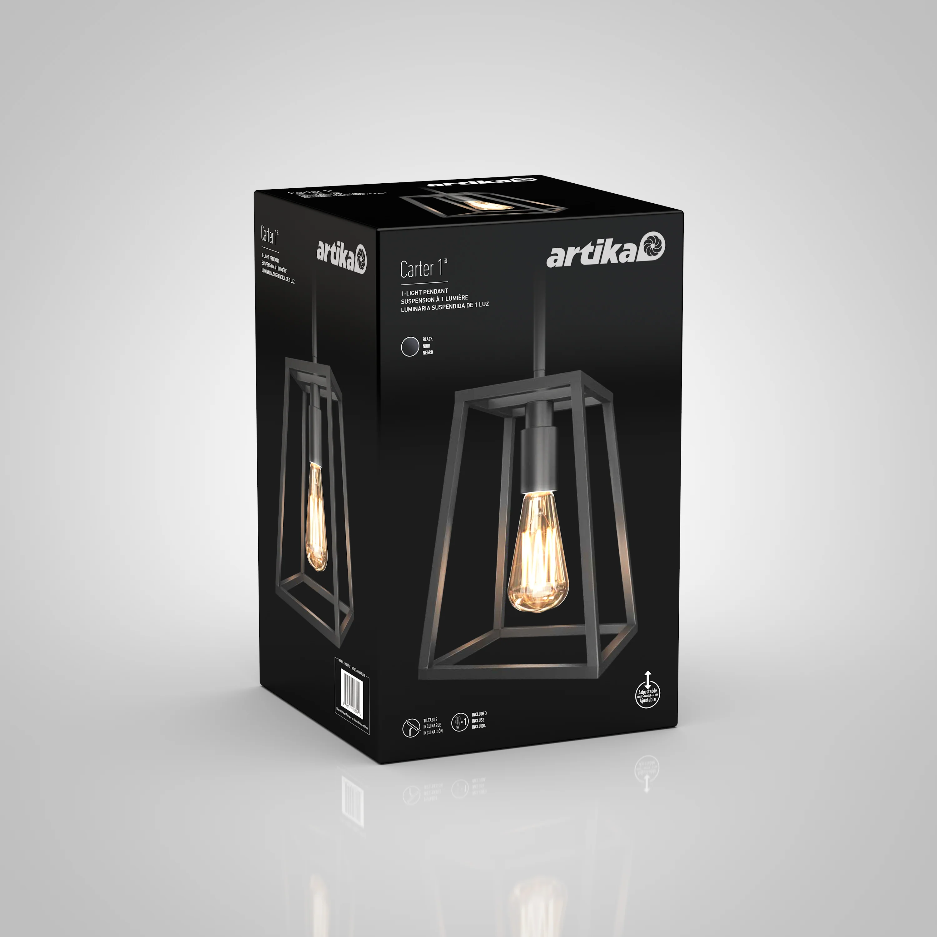 Carter 1-light LED pendant light - Image 7