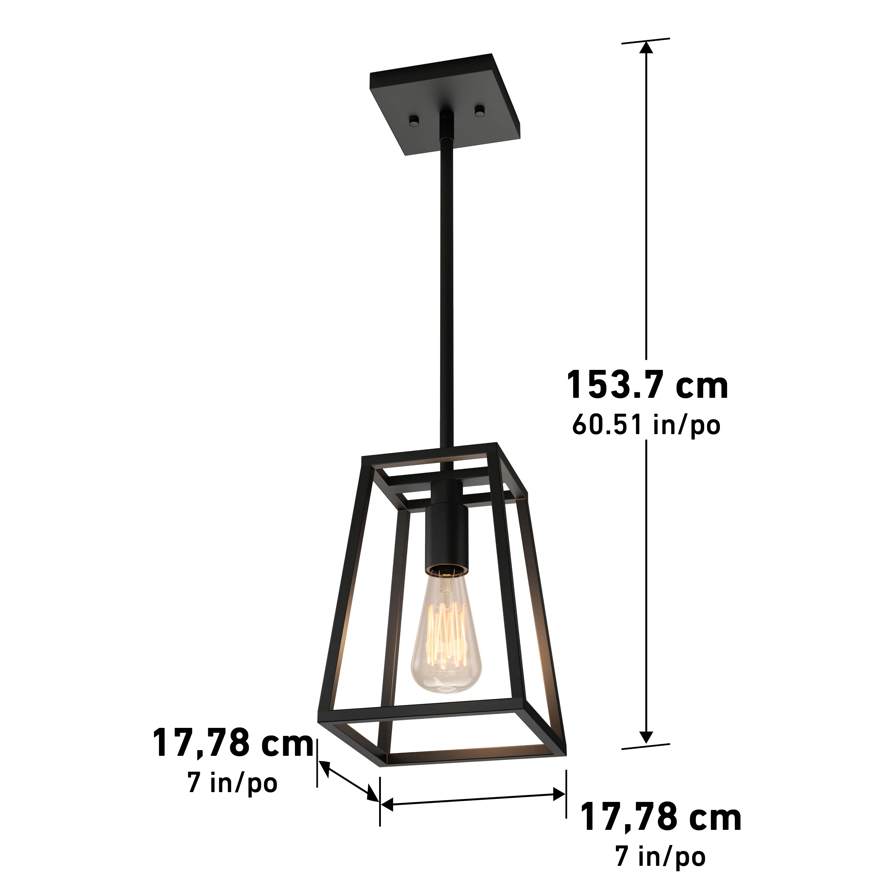 Carter 1-light LED pendant light - Image 9