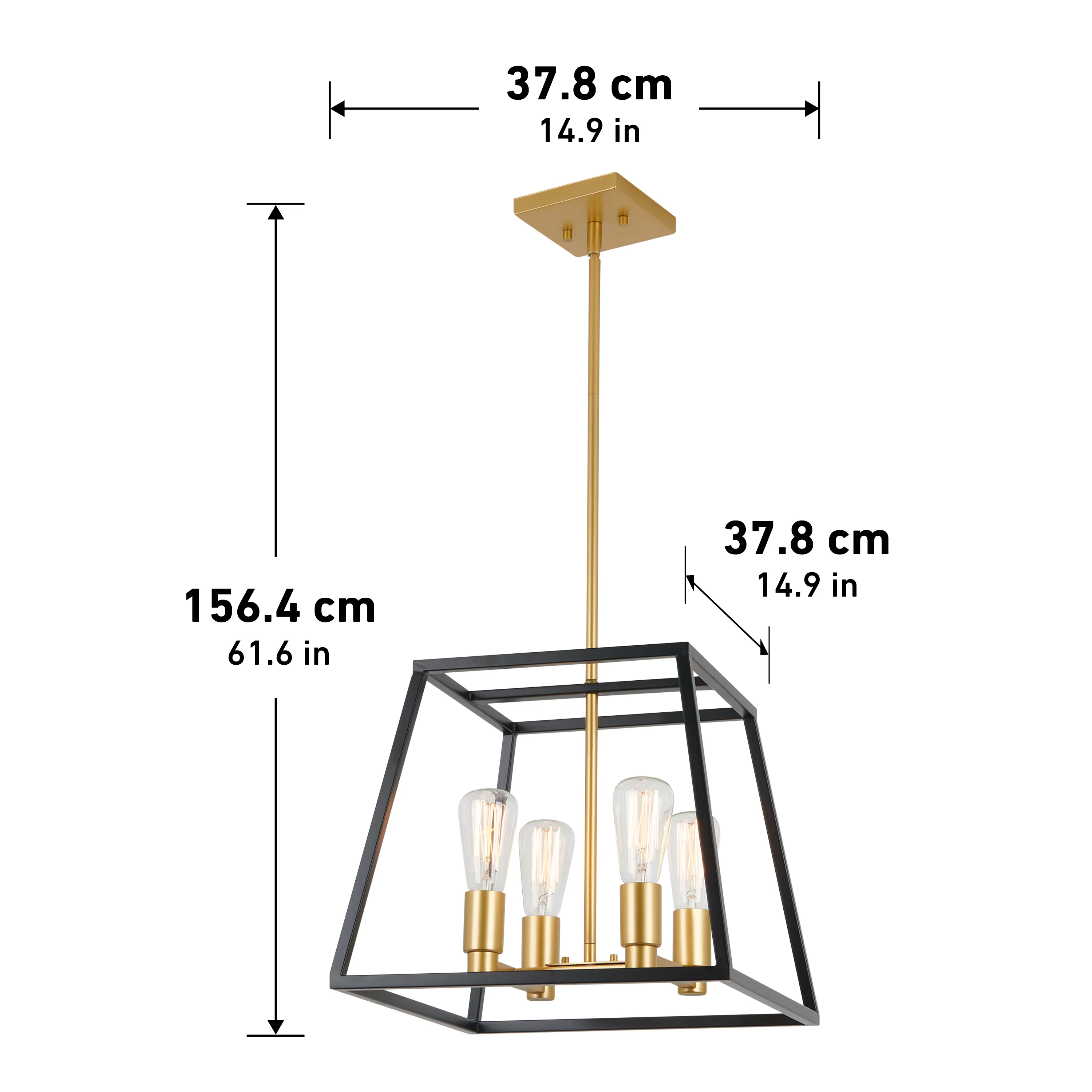 Carter Square 4-light LED chandelier - Image 12