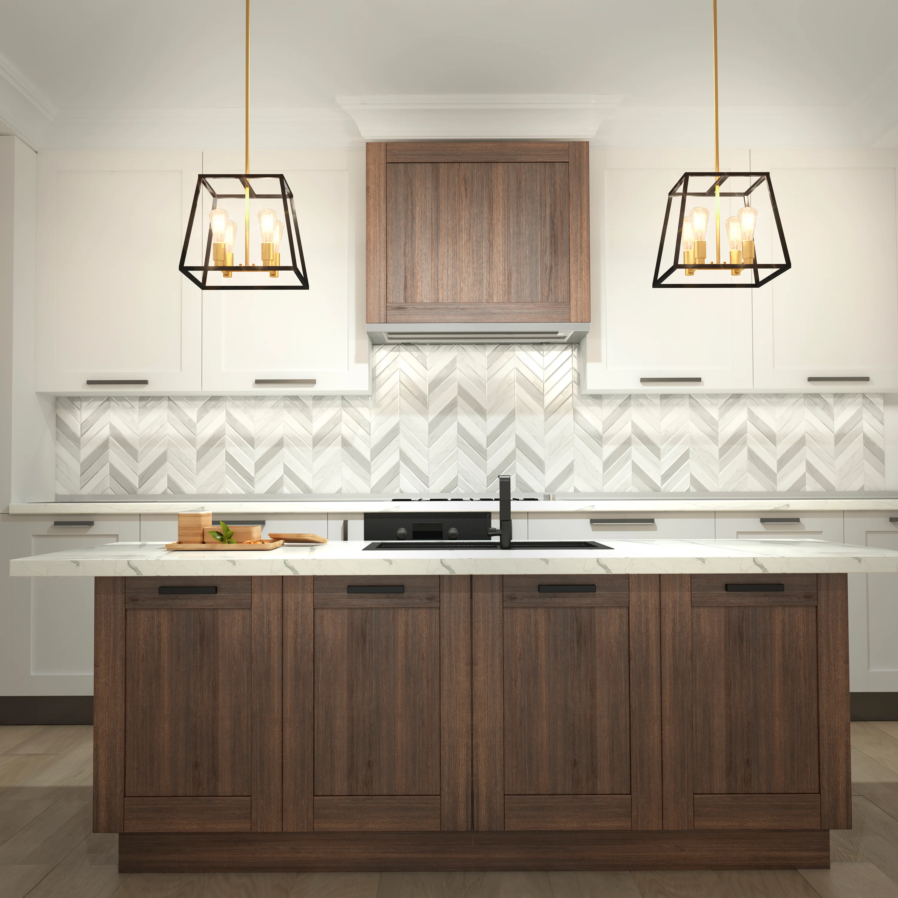 Carter Square 4-light LED chandelier - Image 8