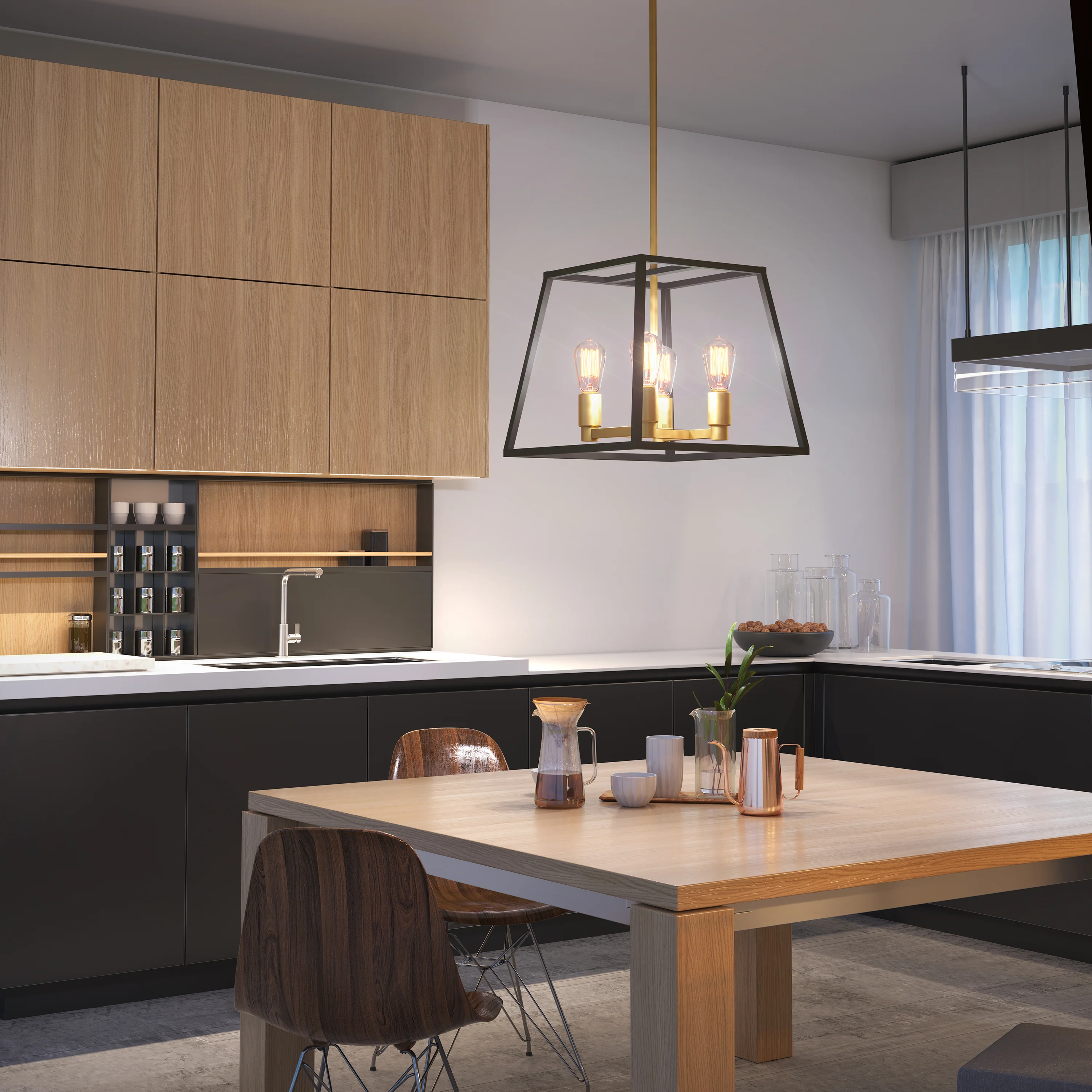 Carter Square 4-light LED chandelier - Image 9