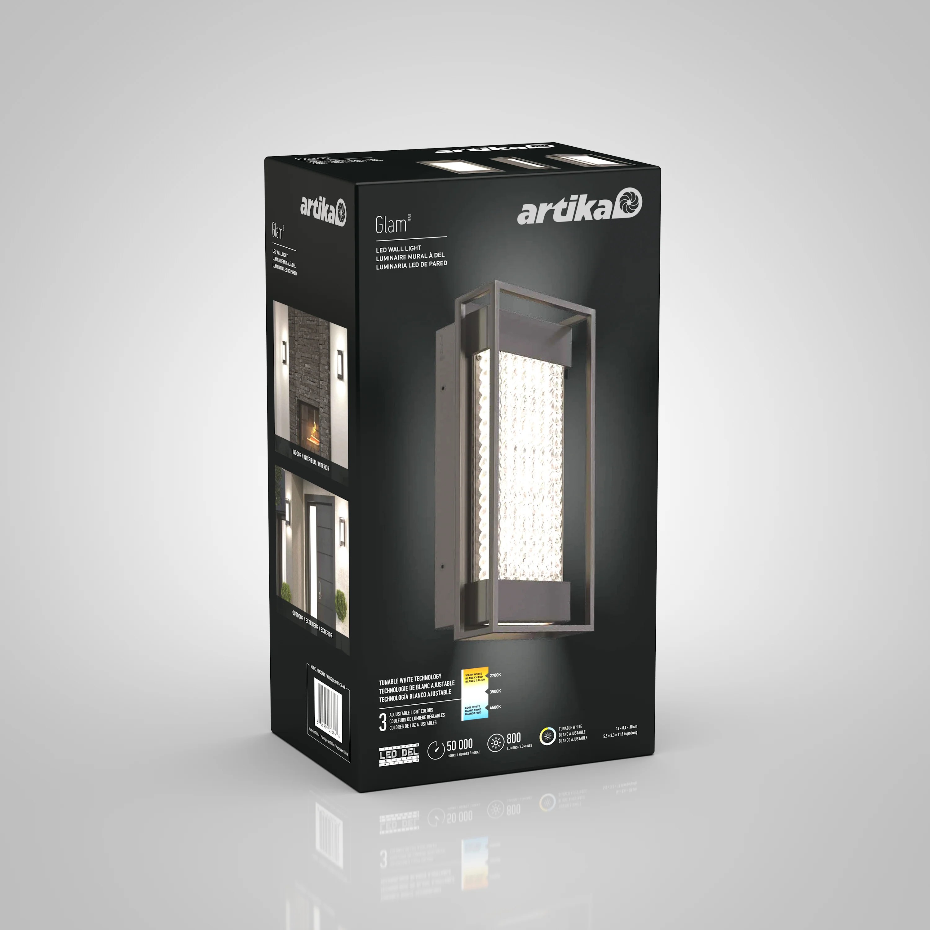Glam indoor-outdoor LED wall light - Image 7