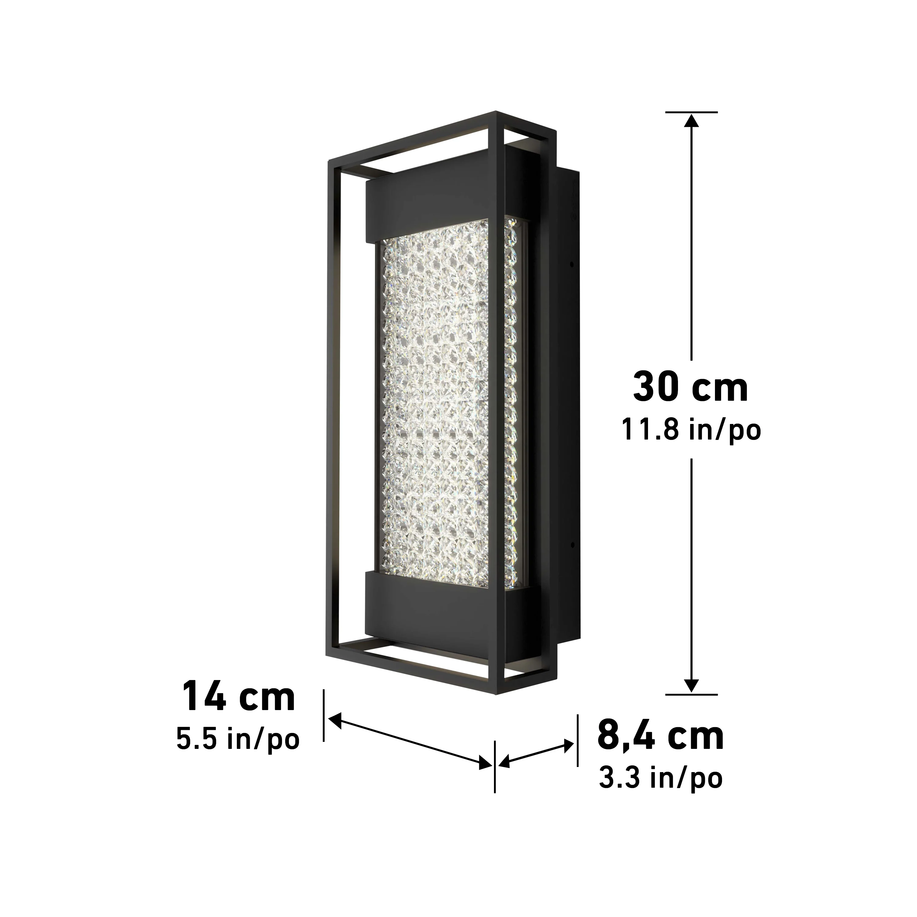Glam indoor-outdoor LED wall light - Image 9