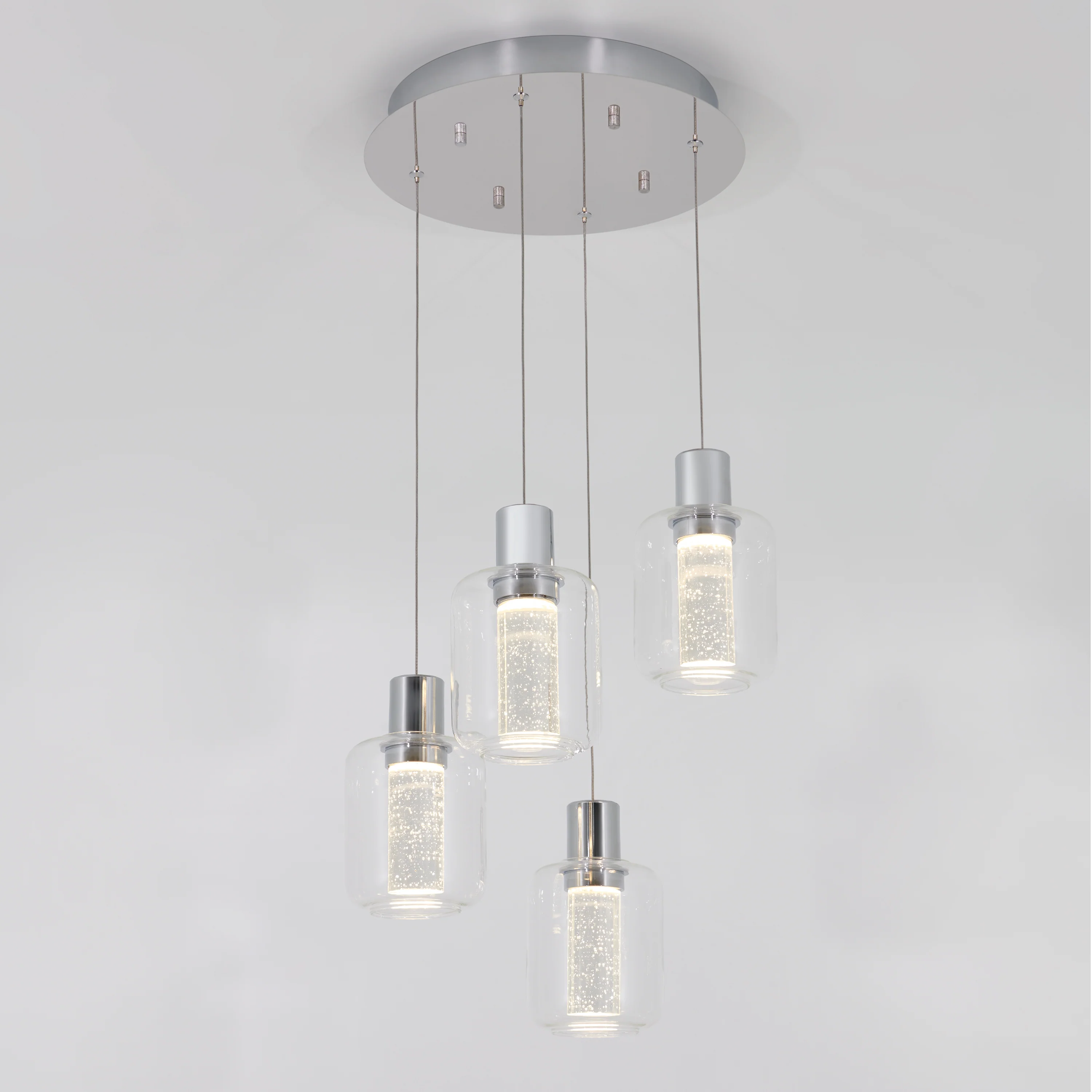 Champagne Globe 4-light LED pendant - Image 3