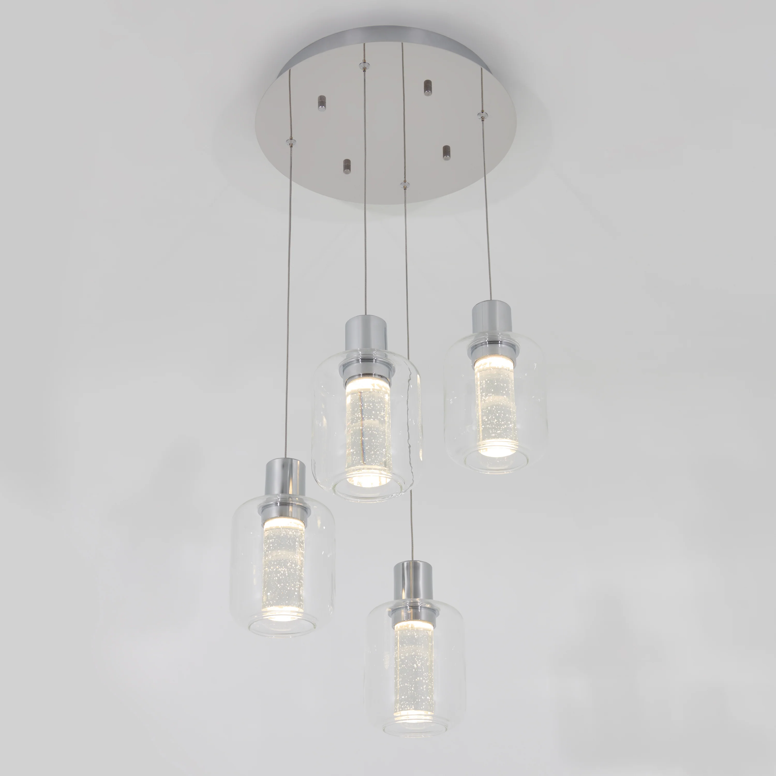 Champagne Globe 4-light LED pendant - Image 4