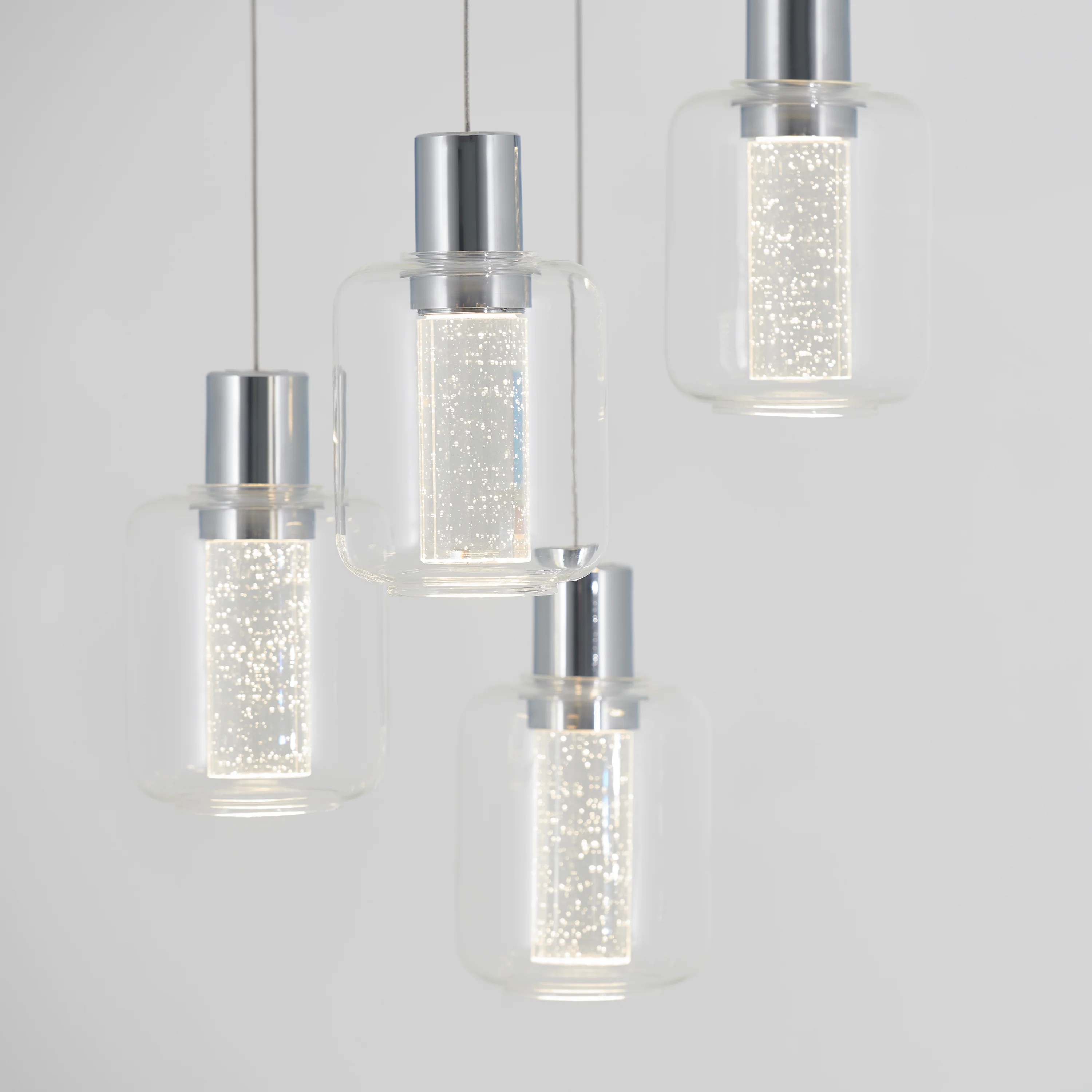 Champagne Globe 4-light LED pendant - Image 6
