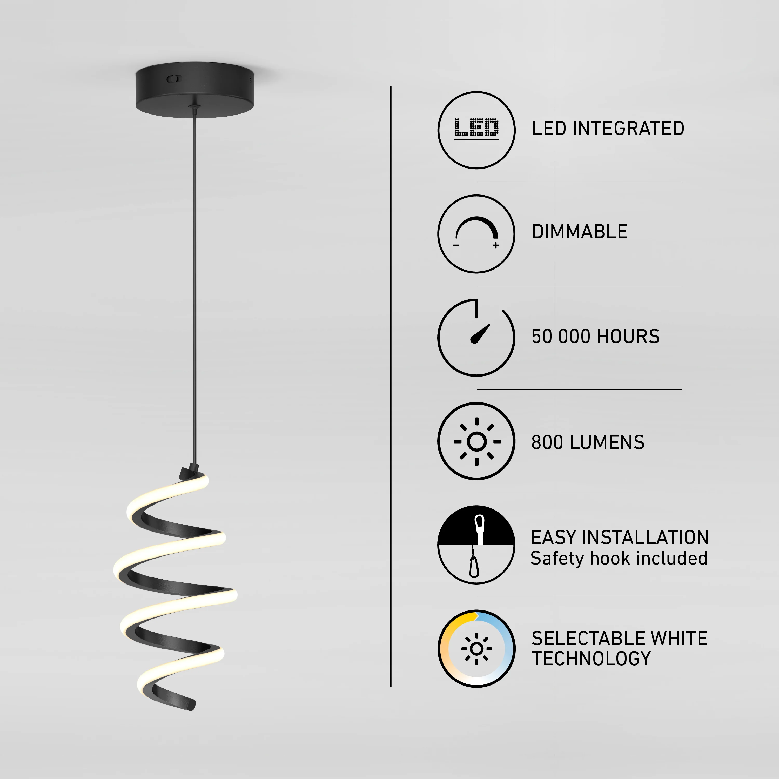 Chorus 1-light LED pendant 5 CCT - Image 7