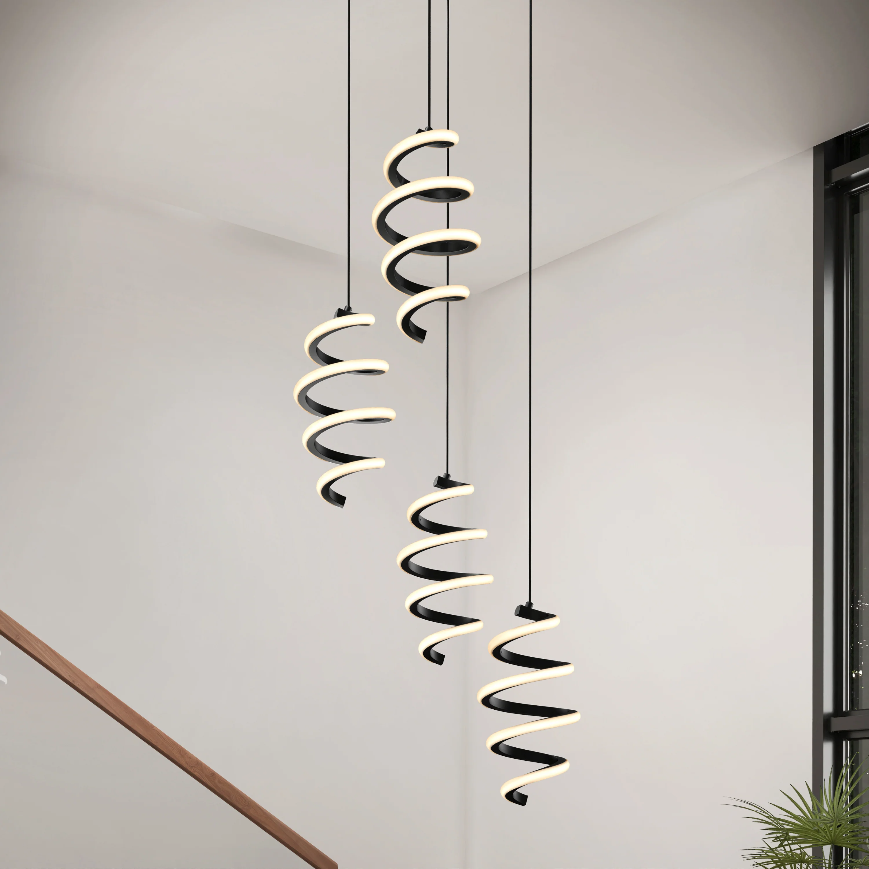 Chorus 4 light LED pendant 5 CCT - Image 12