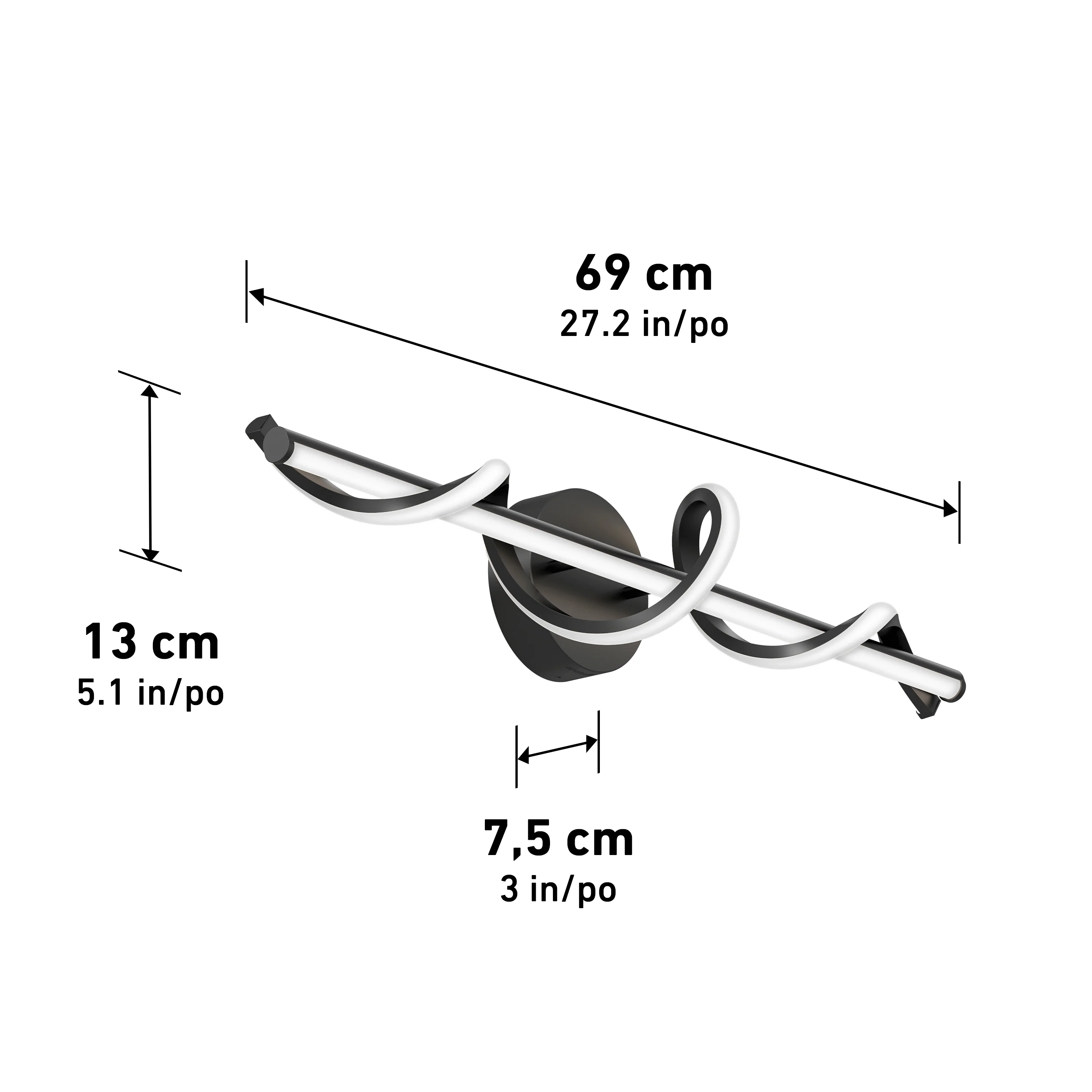 Coda modern LED bathroom vanity light 5 CCT - Image 16