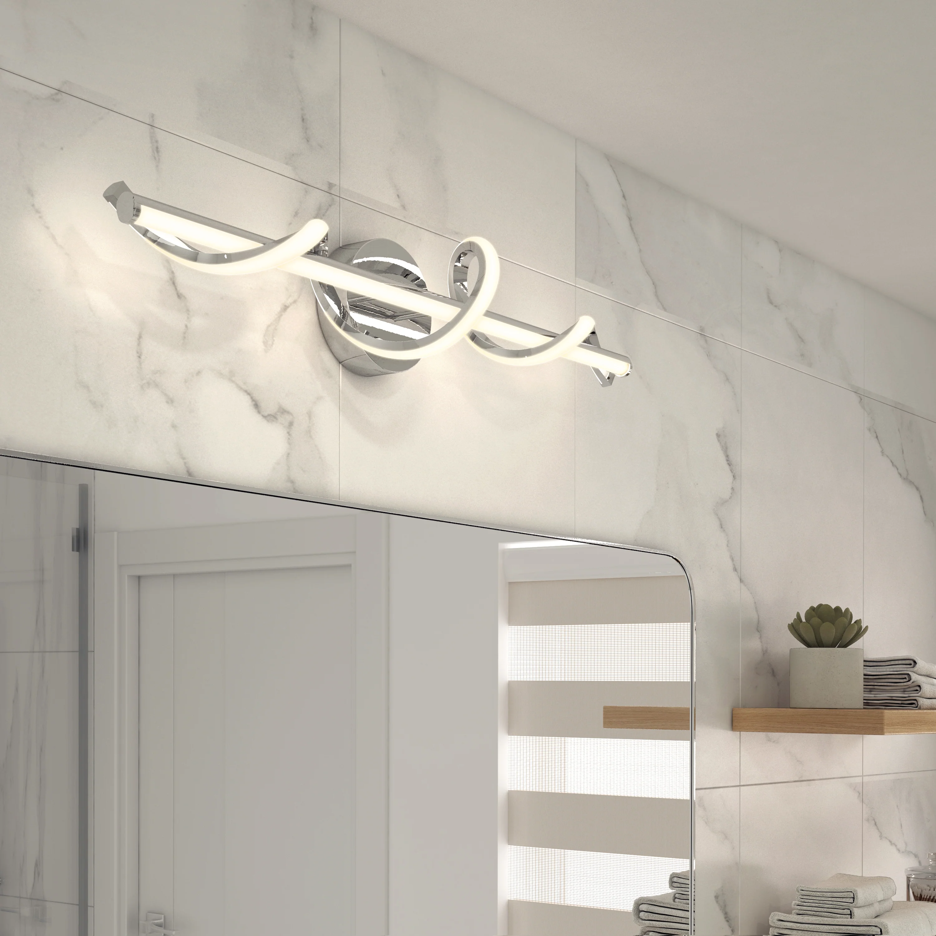 Coda modern LED bathroom vanity light 5 CCT - Image 24