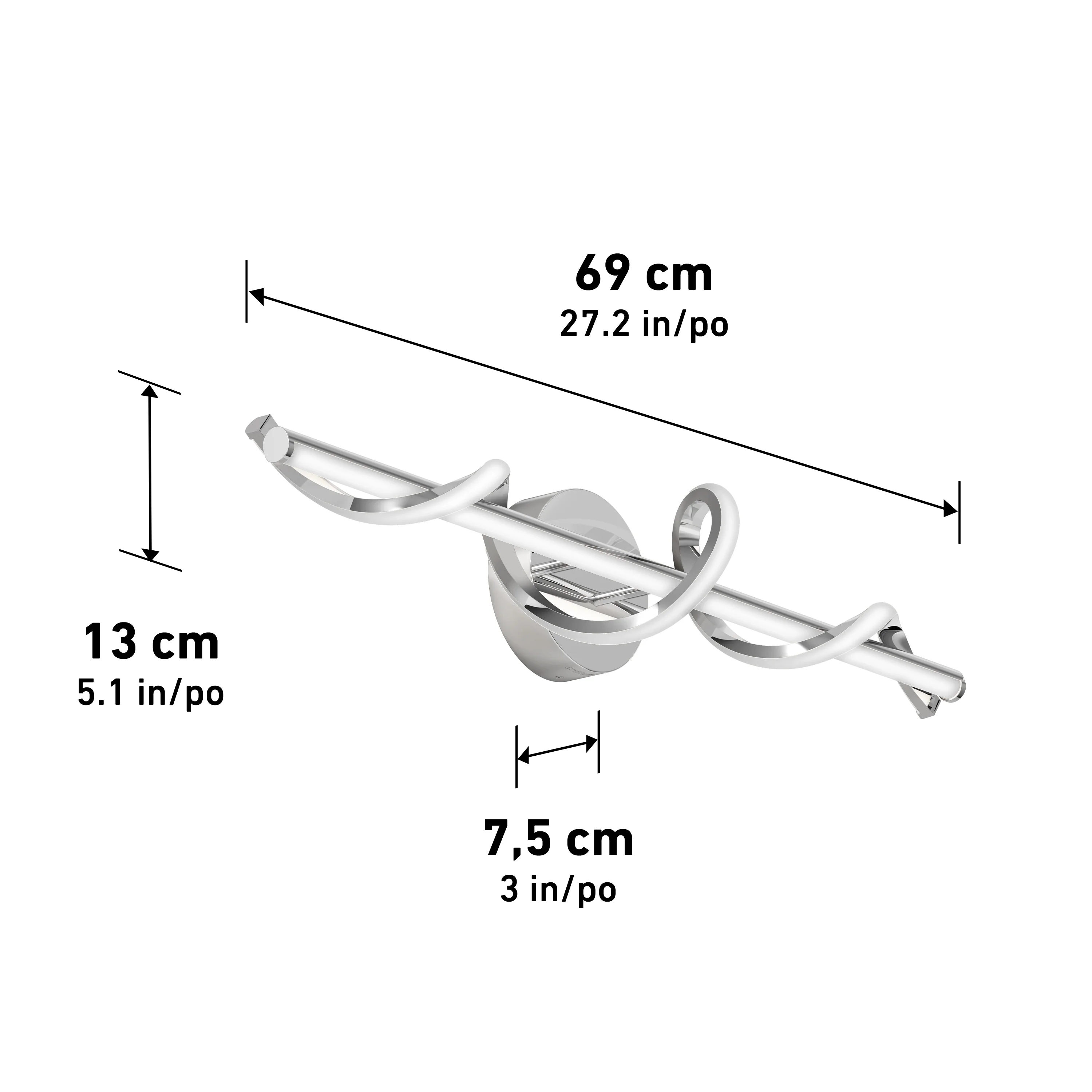 Coda modern LED bathroom vanity light 5 CCT - Image 32