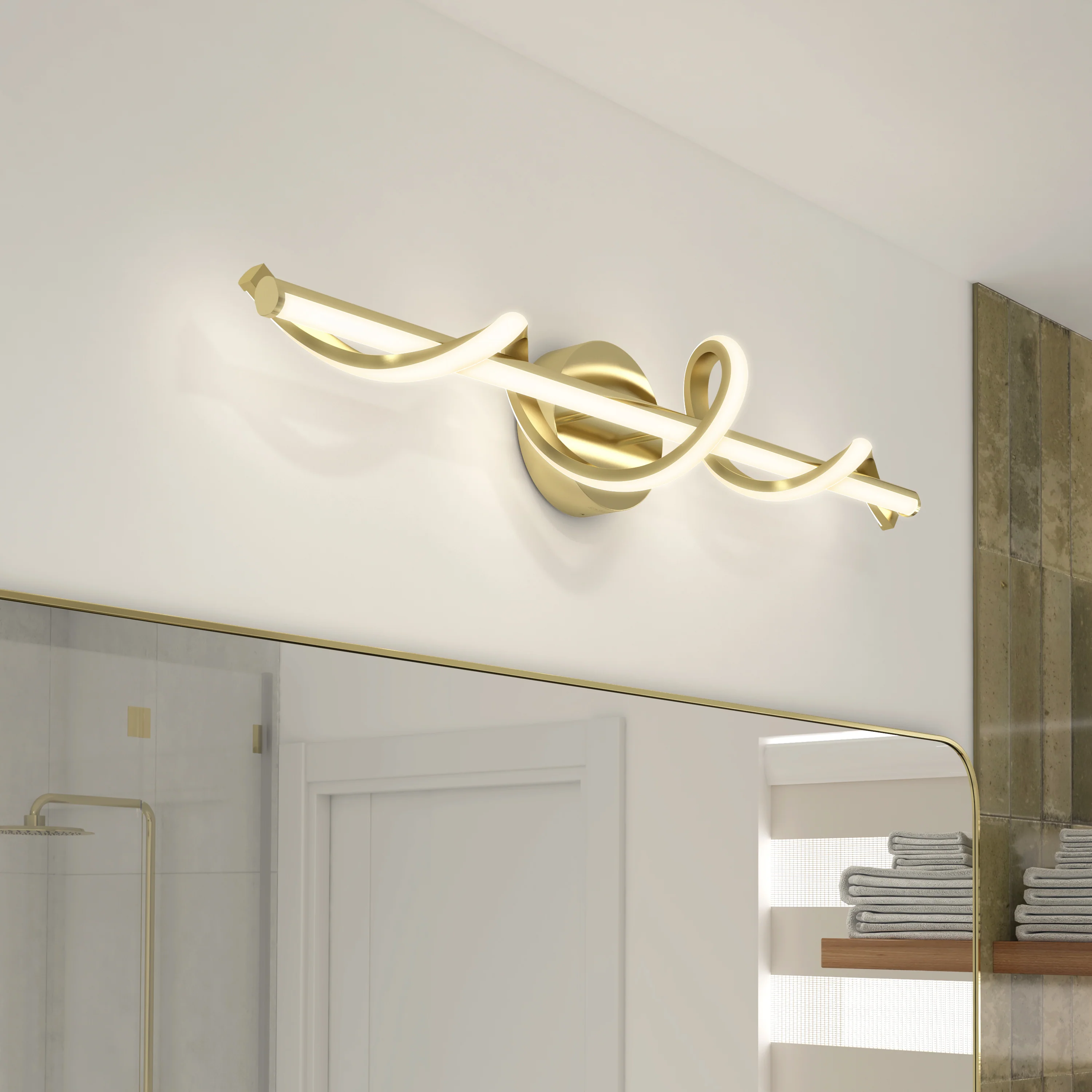 Coda modern LED bathroom vanity light 5 CCT - Image 39