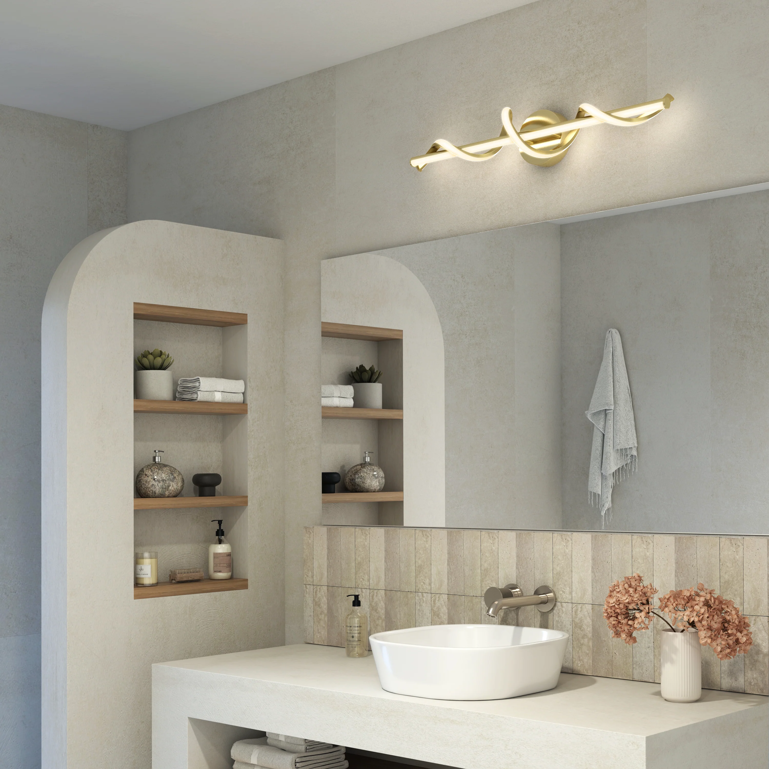 Coda modern LED bathroom vanity light 5 CCT - Image 40