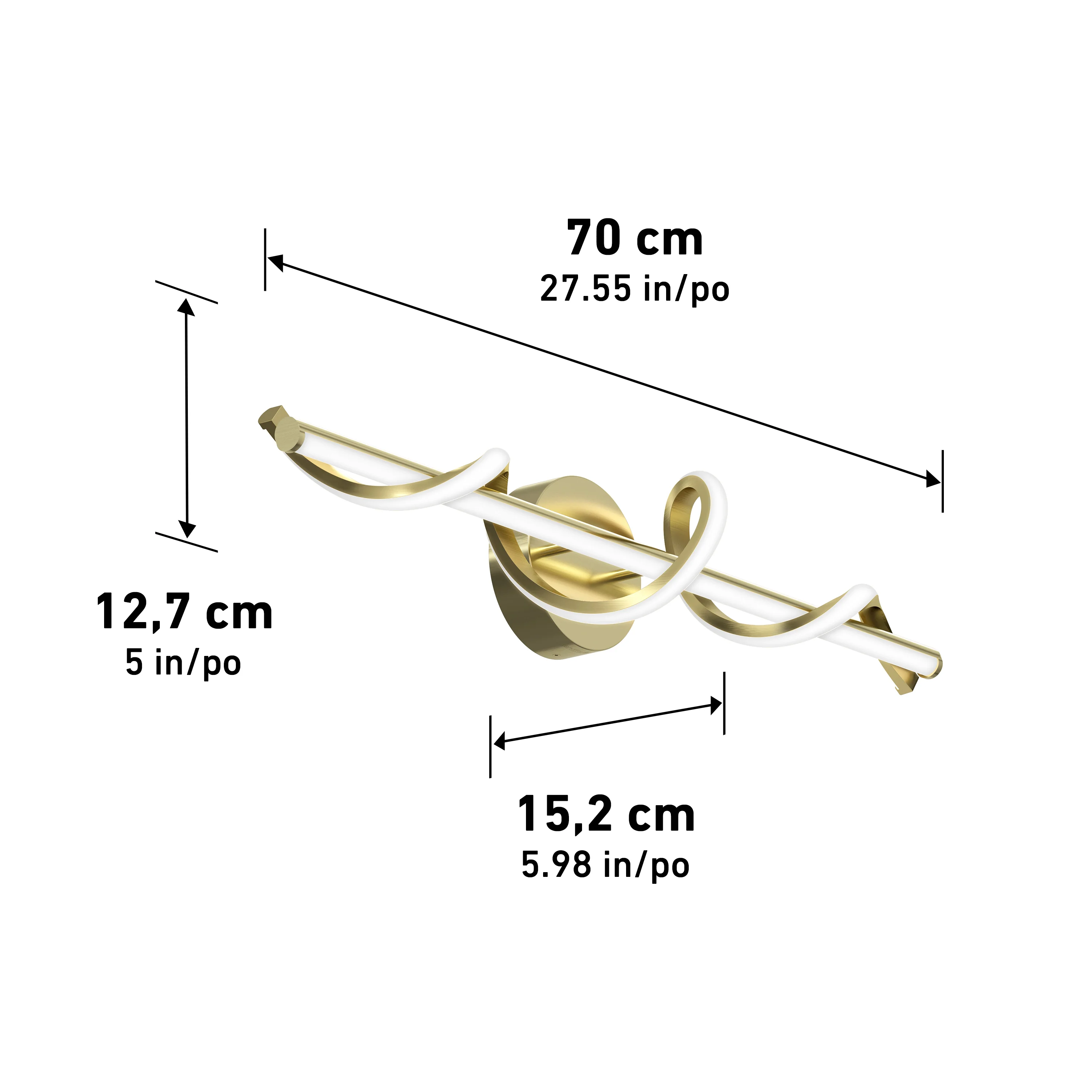 Coda modern LED bathroom vanity light 5 CCT - Image 47