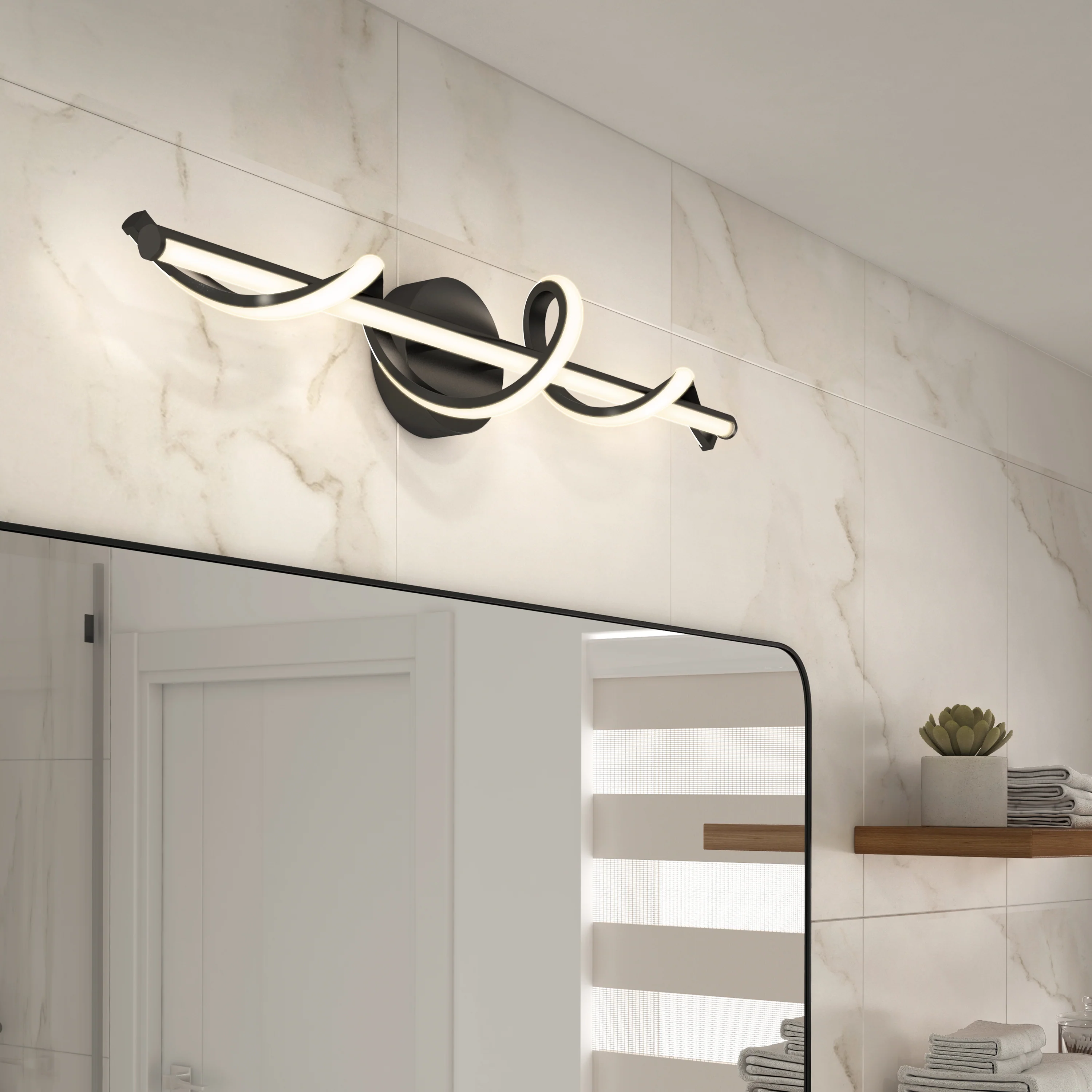 Coda modern LED bathroom vanity light 5 CCT - Image 8