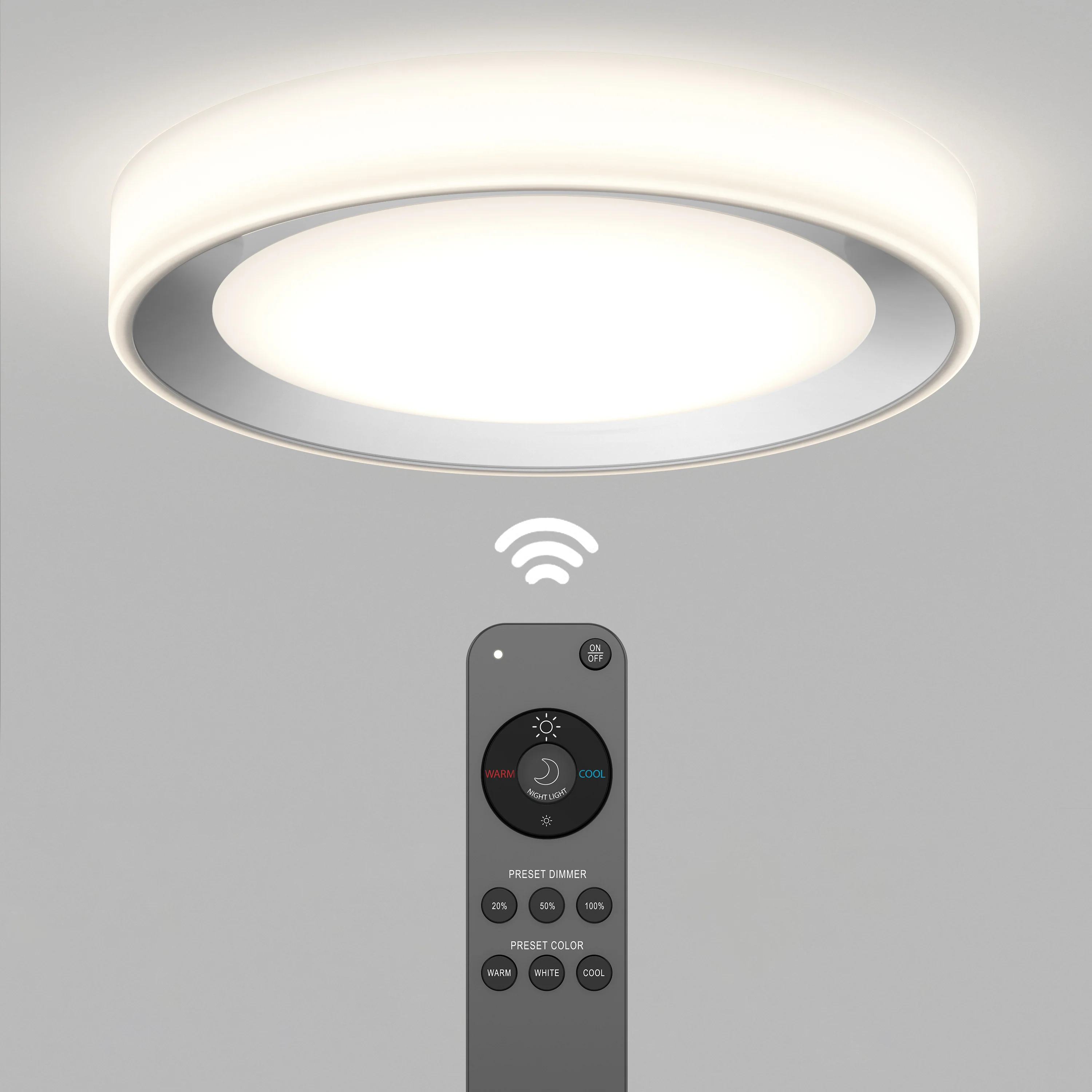 Cooper LED flush mount light - With Remote - Image 7