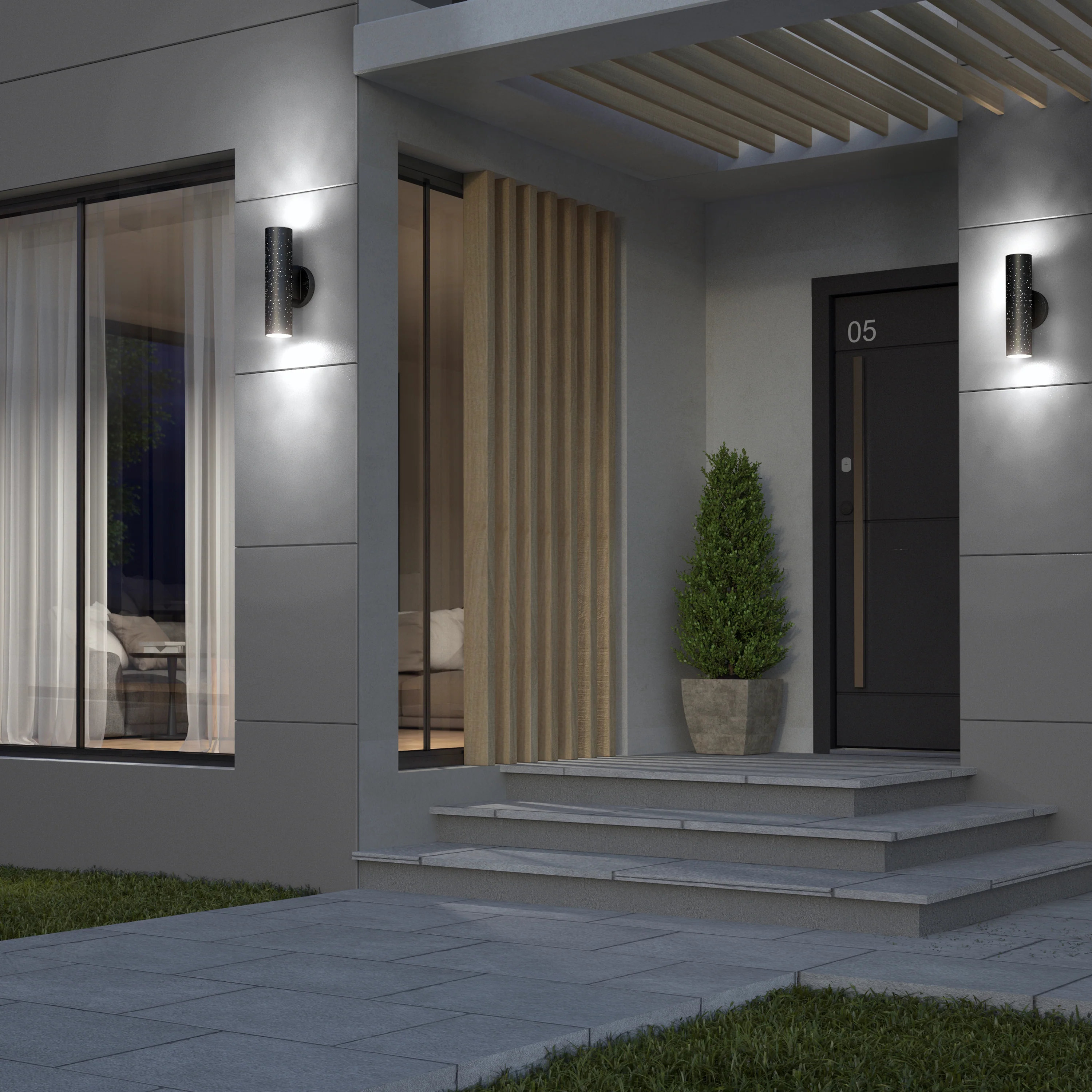 Cosmic indoor-outdoor LED wall light 3 CCT - Image 8