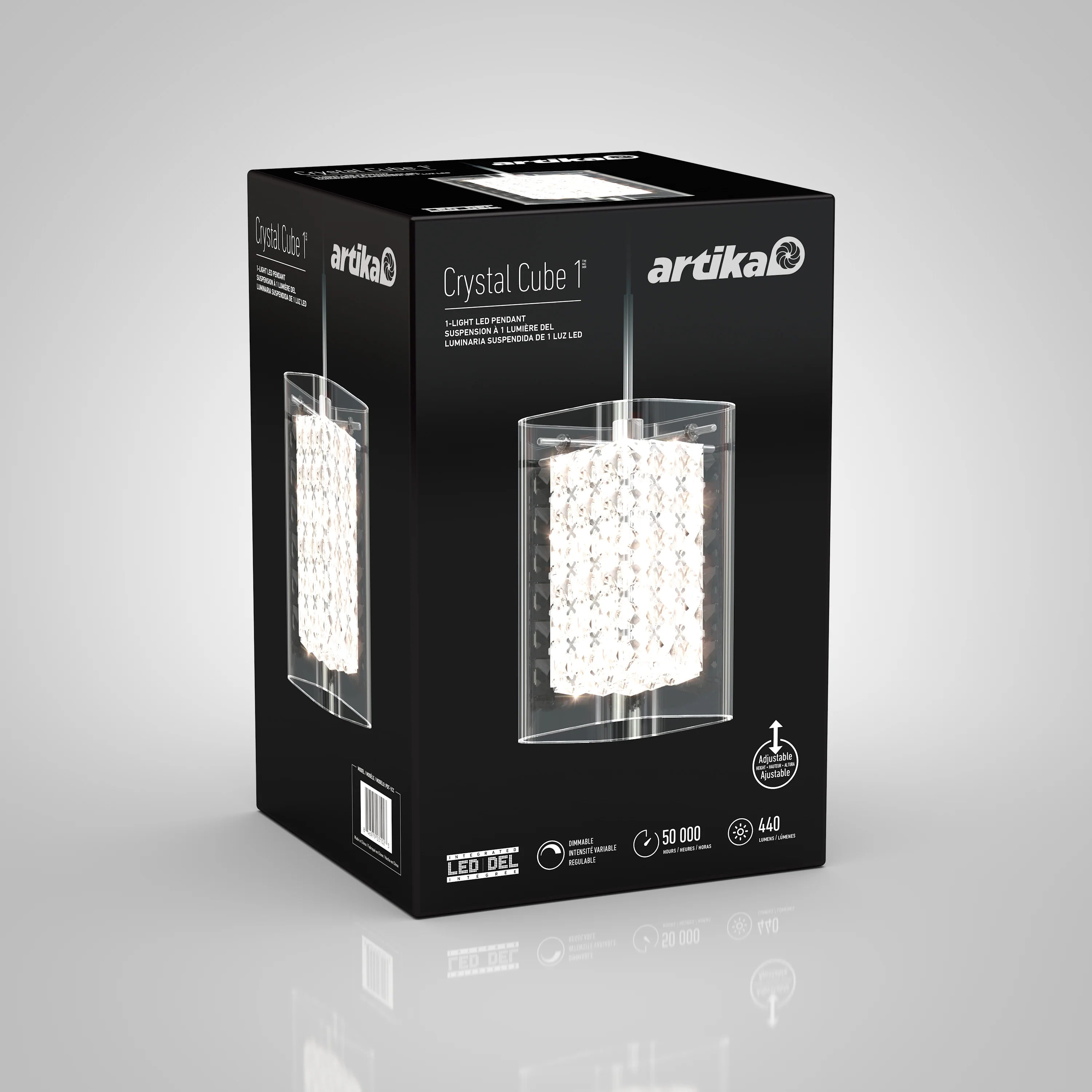 Crystal Cube 1-light LED pendant light - Image 22
