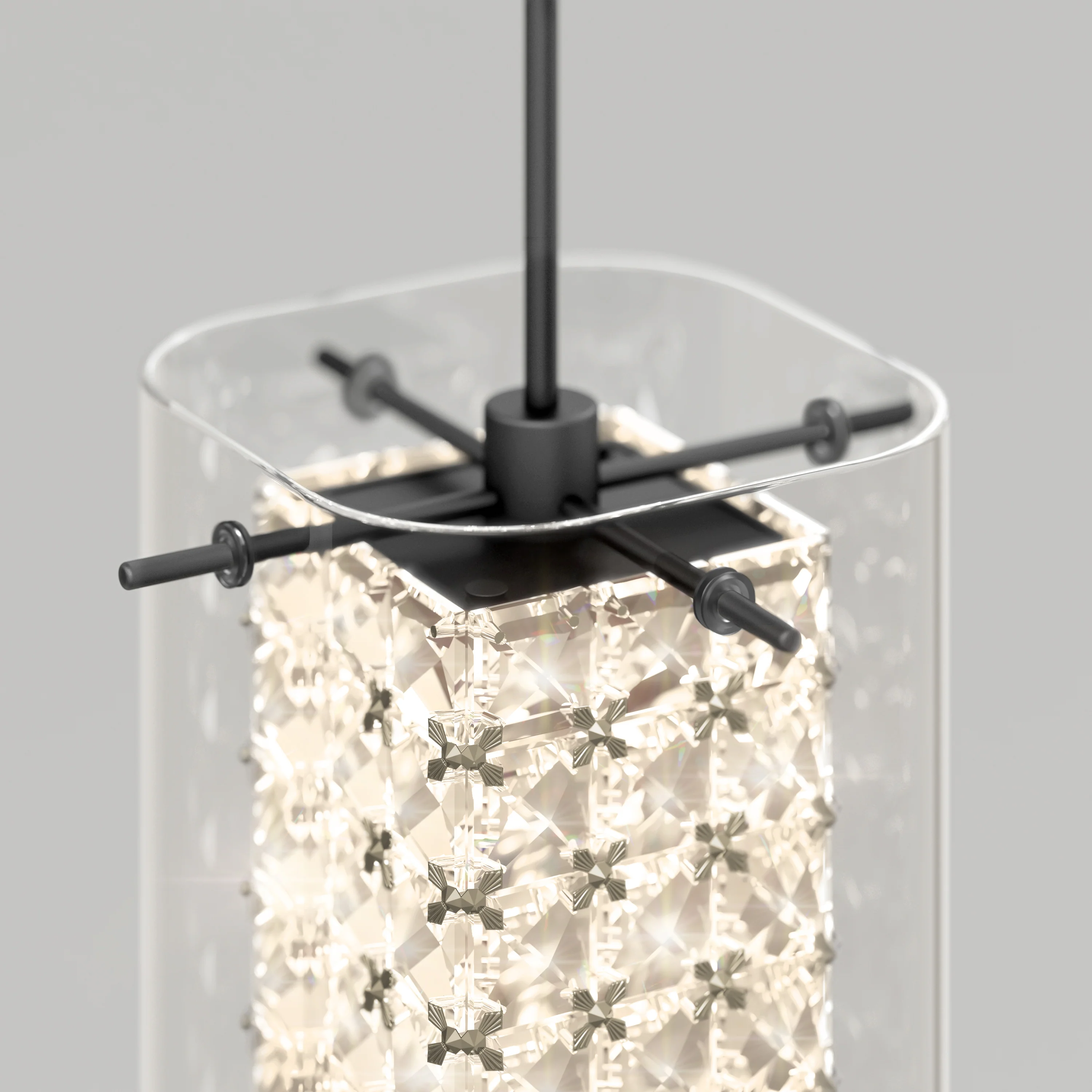 Crystal Cube 1-light LED pendant light - Image 7
