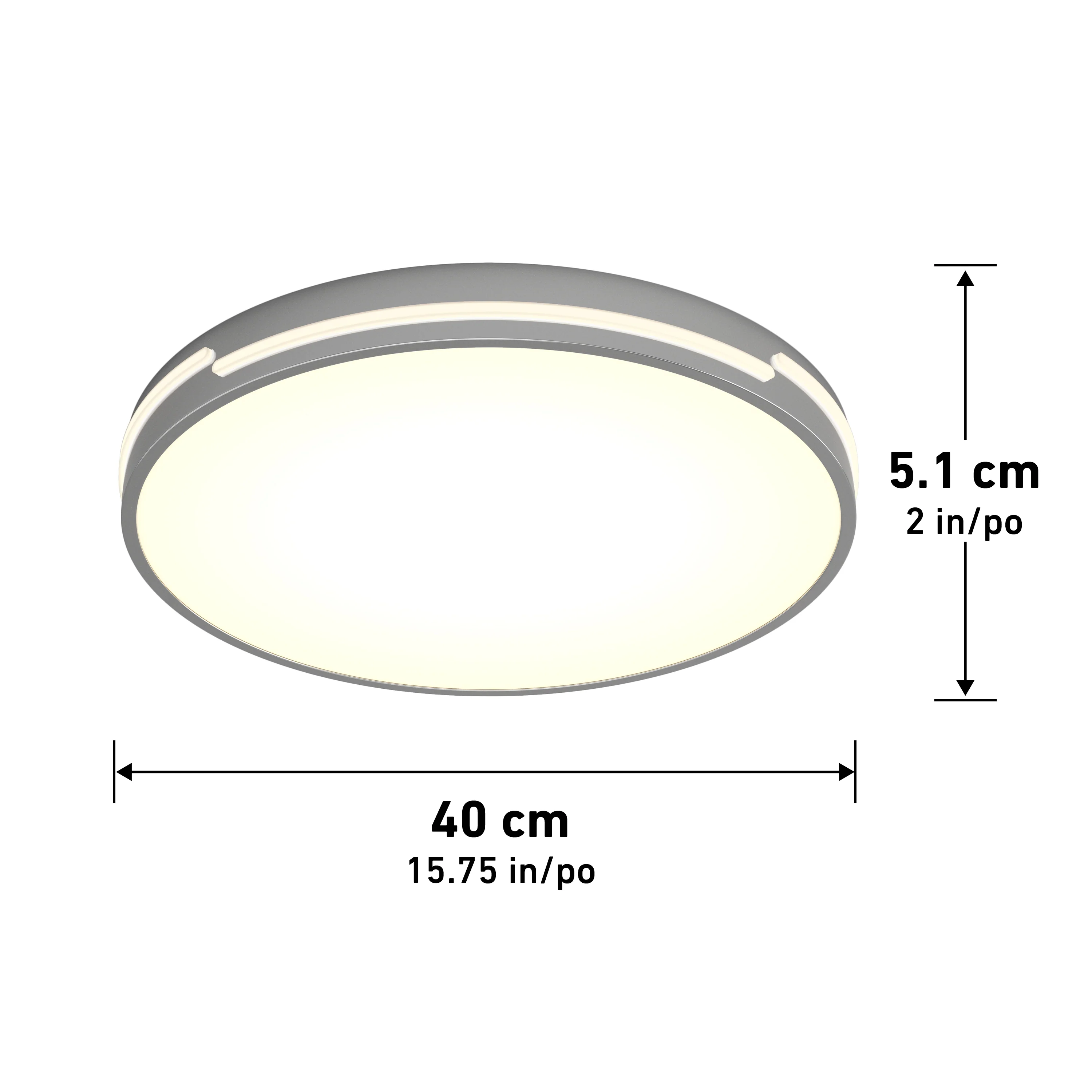 Delray 15.7 in. LED modern flush mount light 5 CCT - Image 20