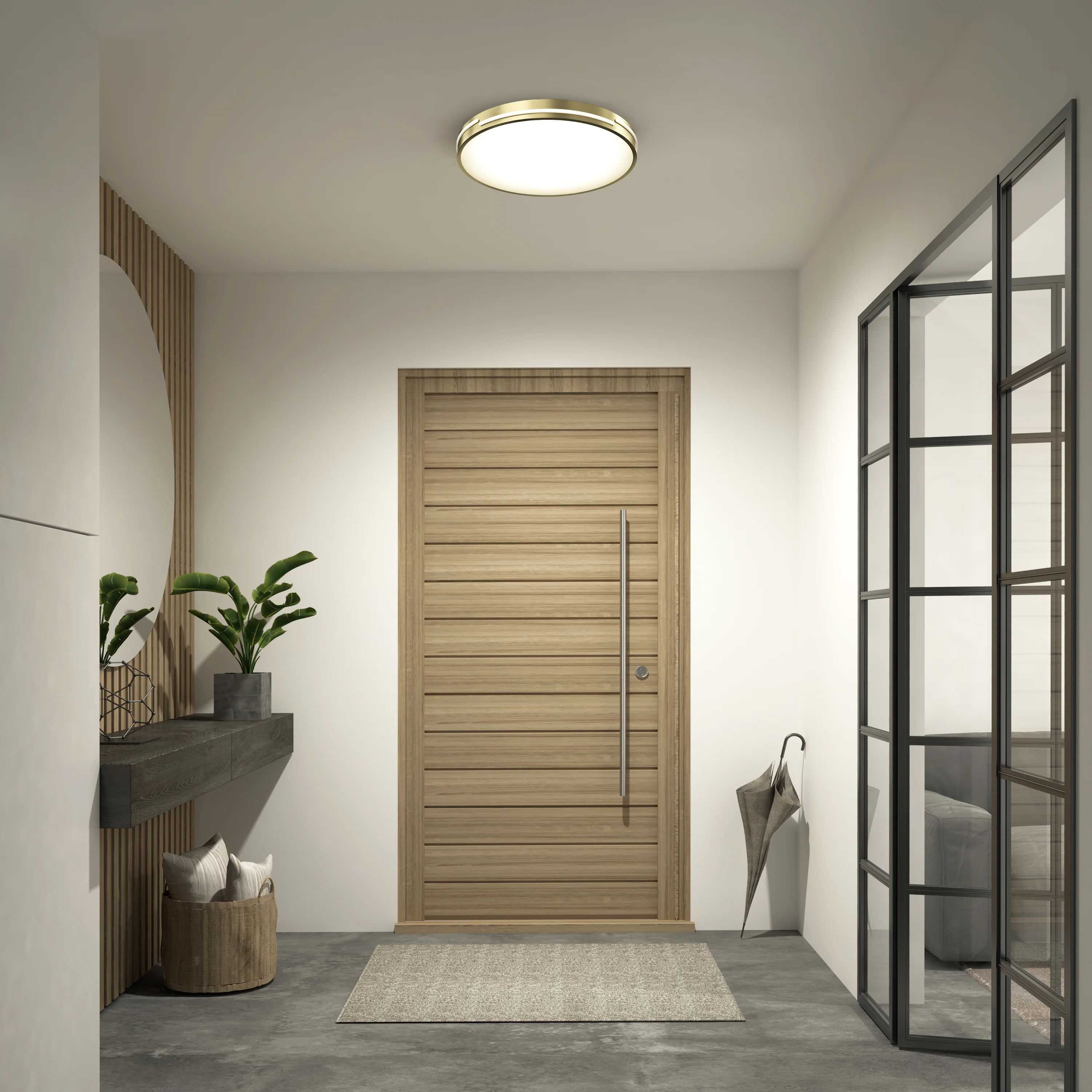 Delray 15.7 in. LED modern flush mount light 5 CCT - Image 22