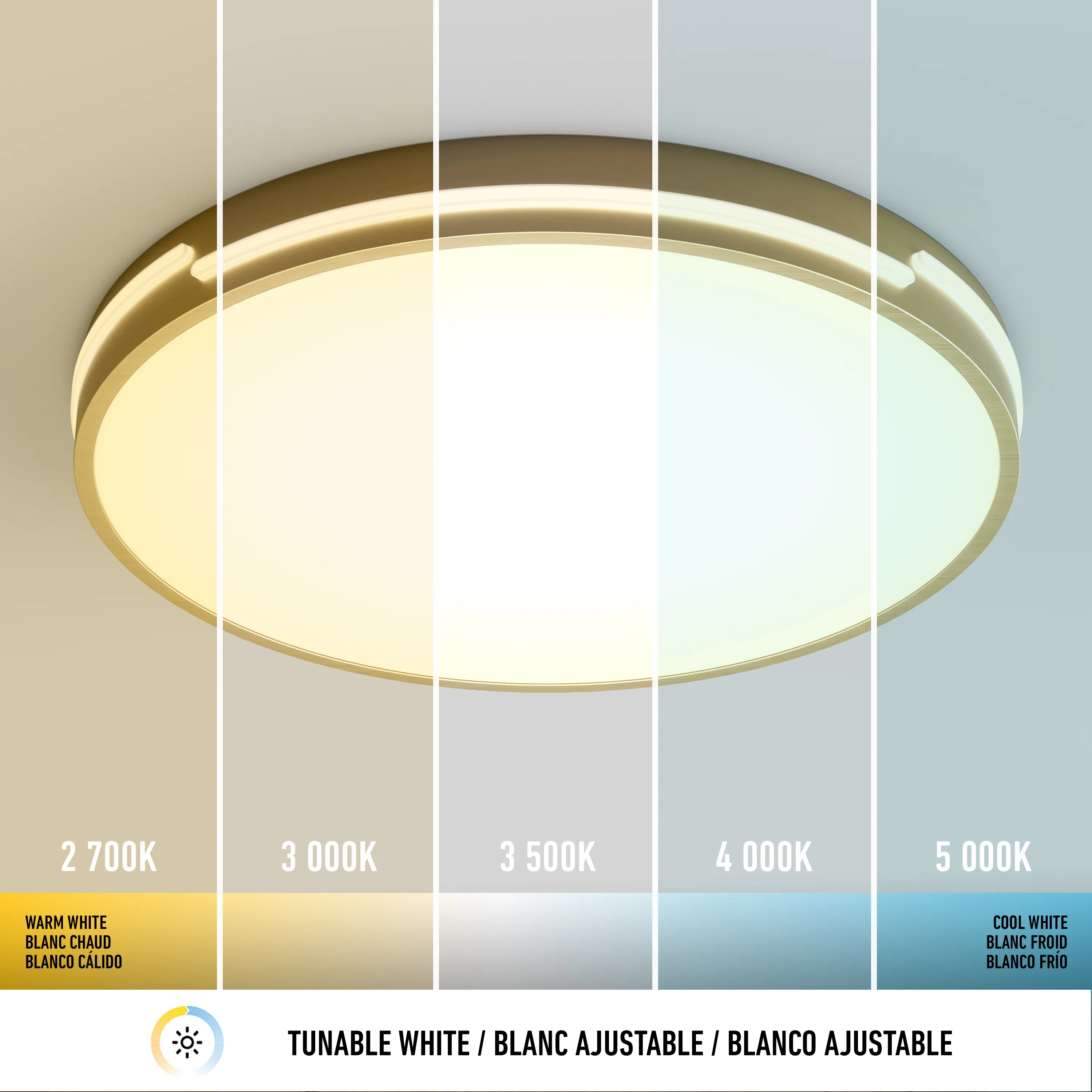 Delray 15.7 in. LED modern flush mount light 5 CCT - Image 27