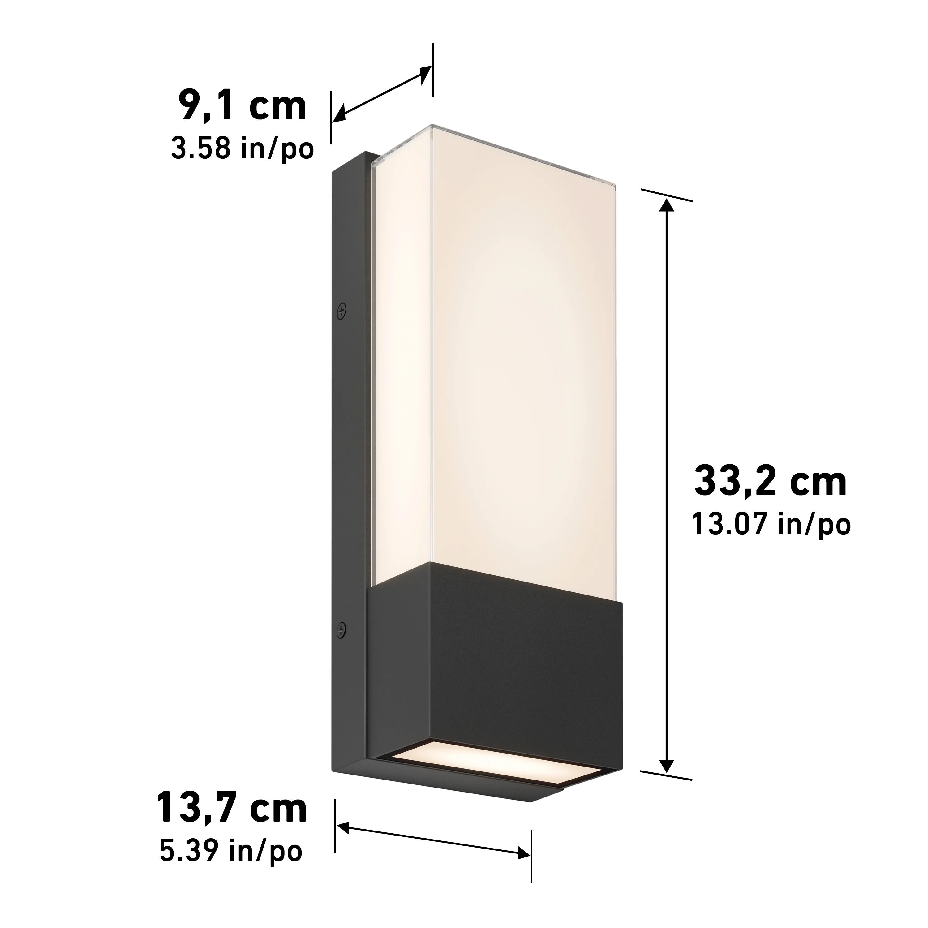 Dixon indoor-outdoor LED wall light - Image 10