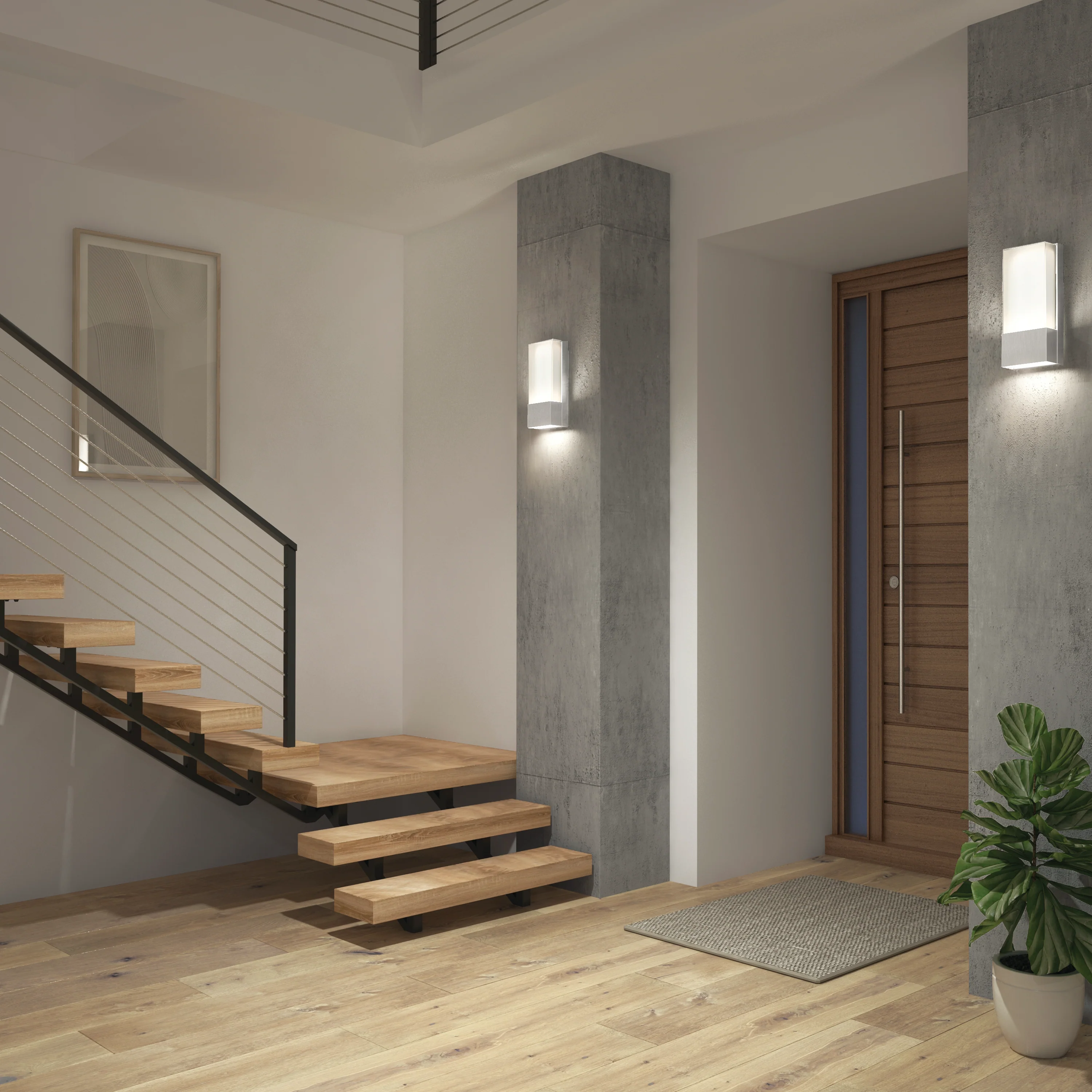 Dixon indoor-outdoor LED wall light - Image 19