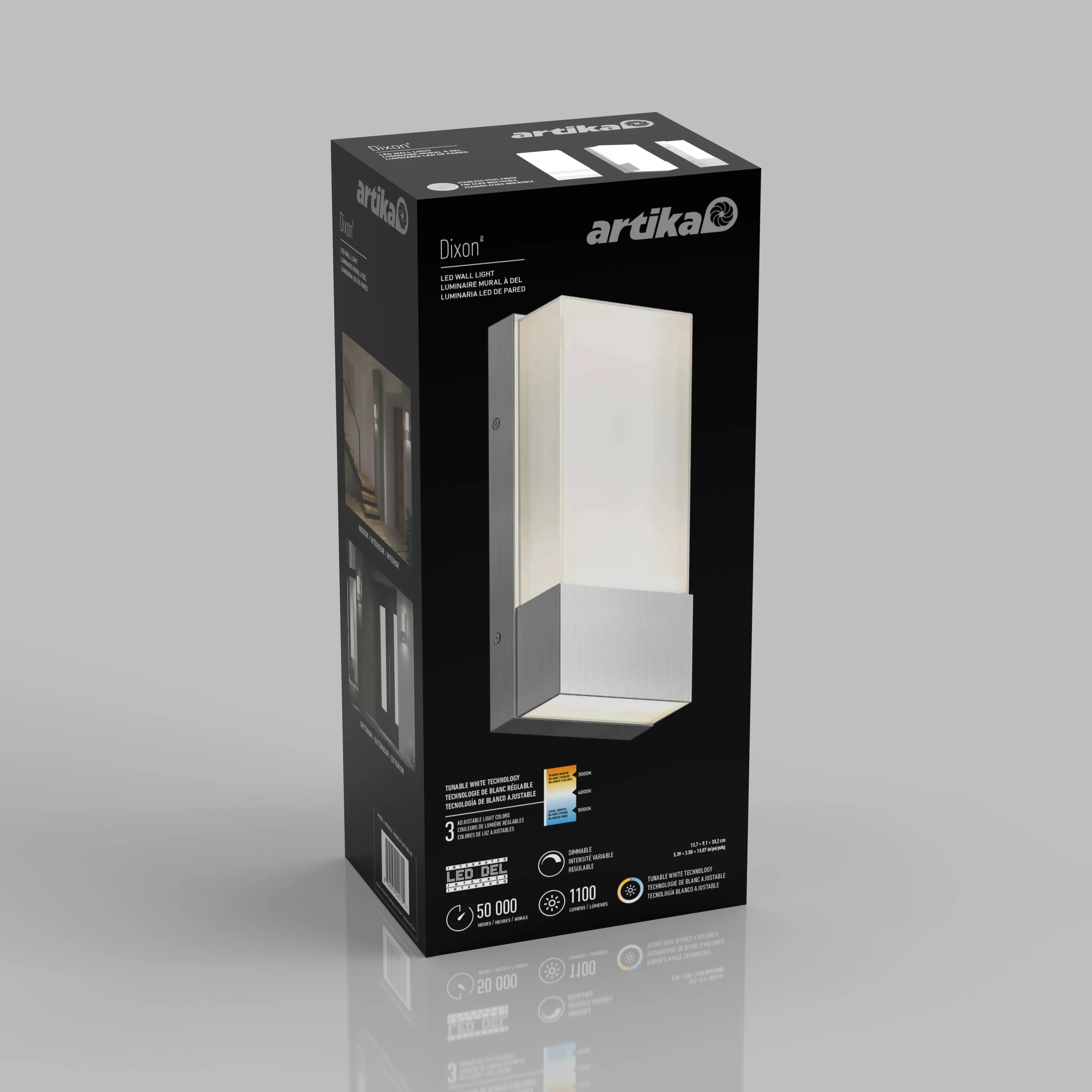 Dixon indoor-outdoor LED wall light - Image 20