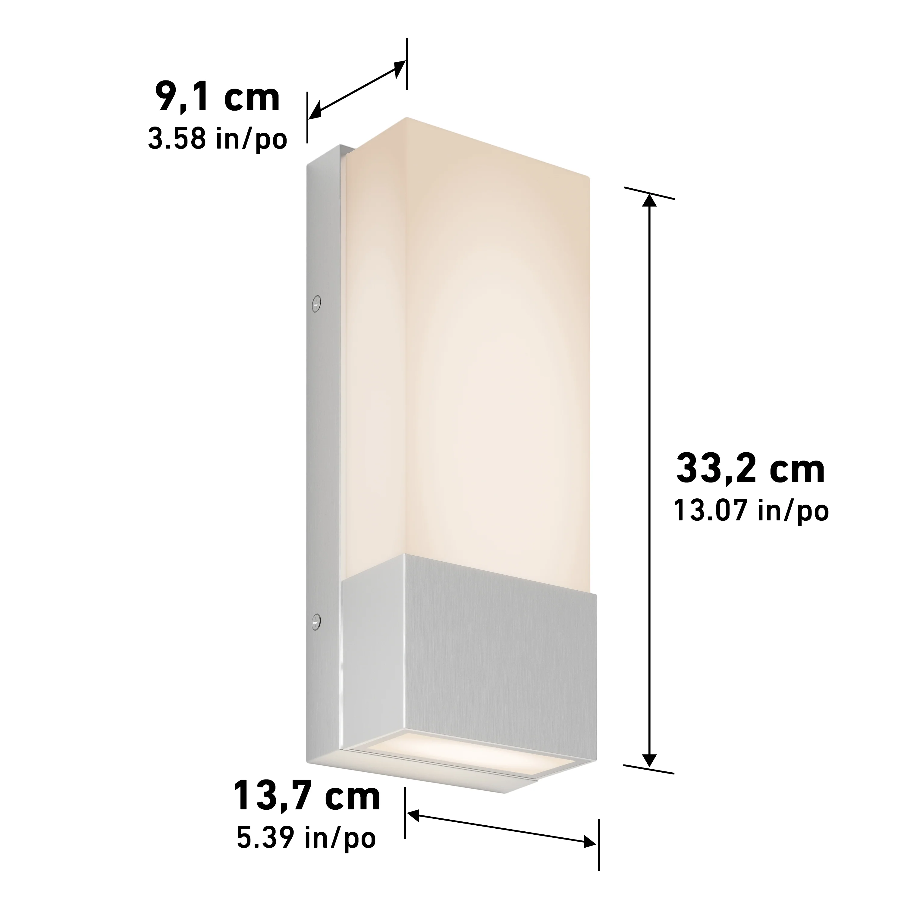 Dixon indoor-outdoor LED wall light - Image 22