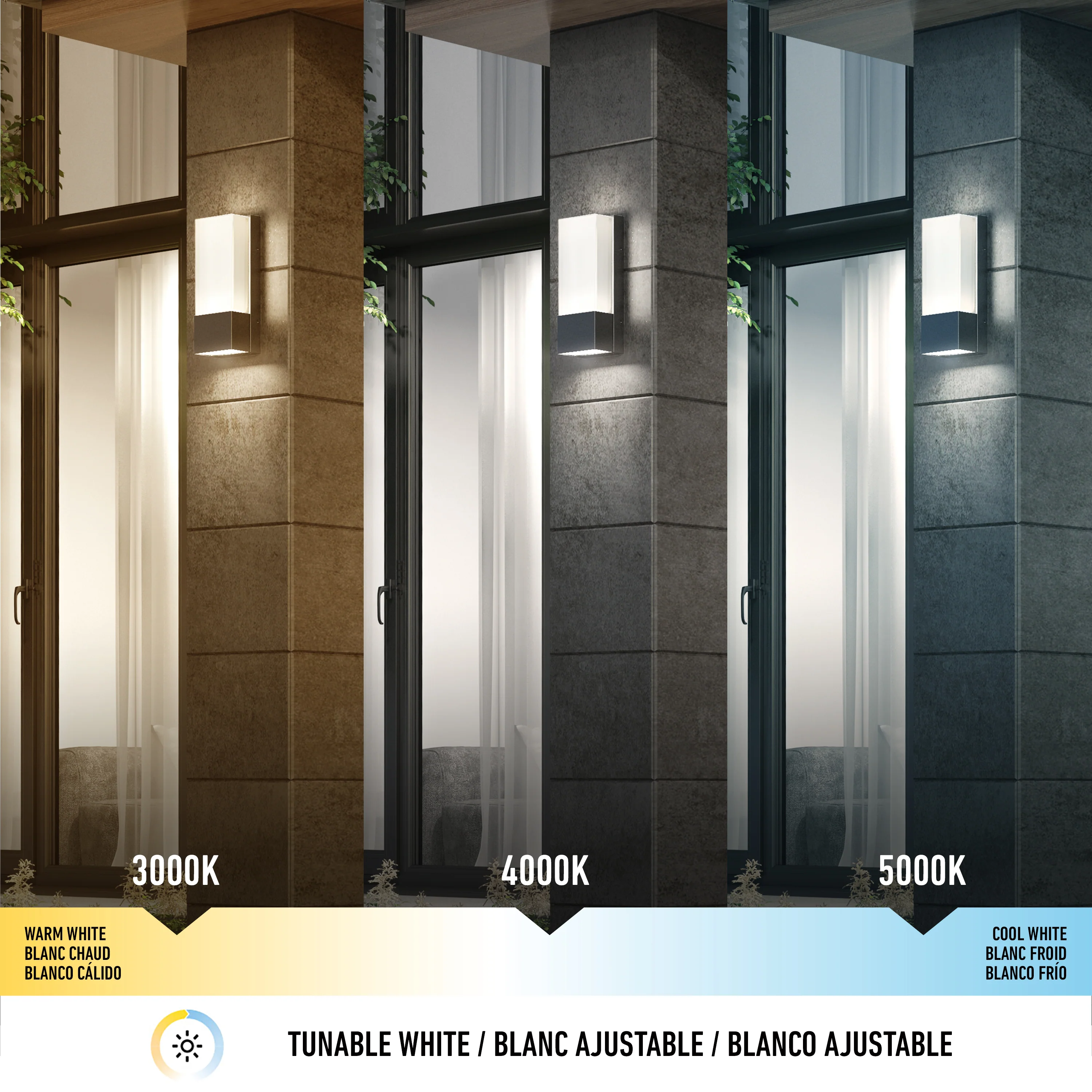 Dixon indoor-outdoor LED wall light - Image 6