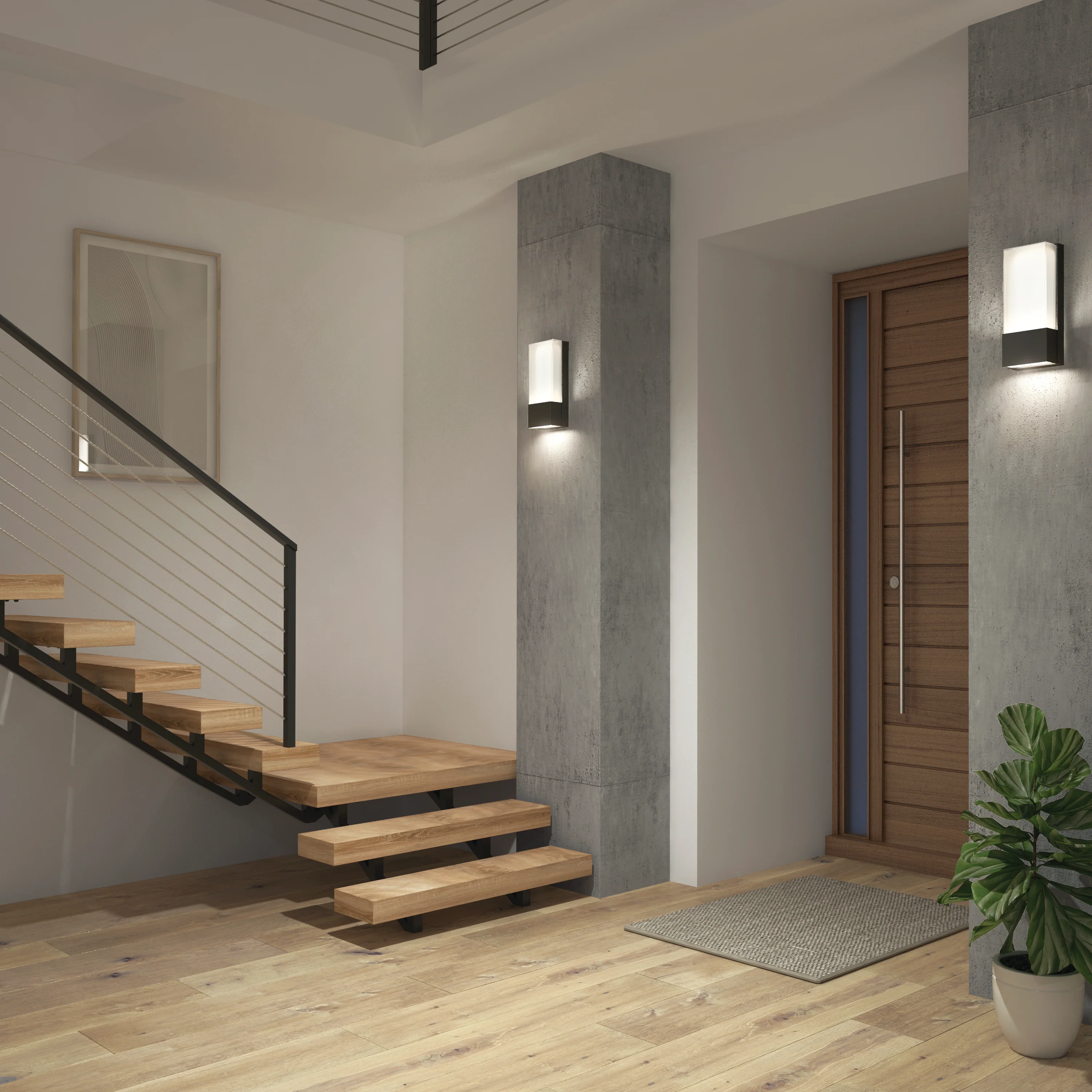 Dixon indoor-outdoor LED wall light - Image 7