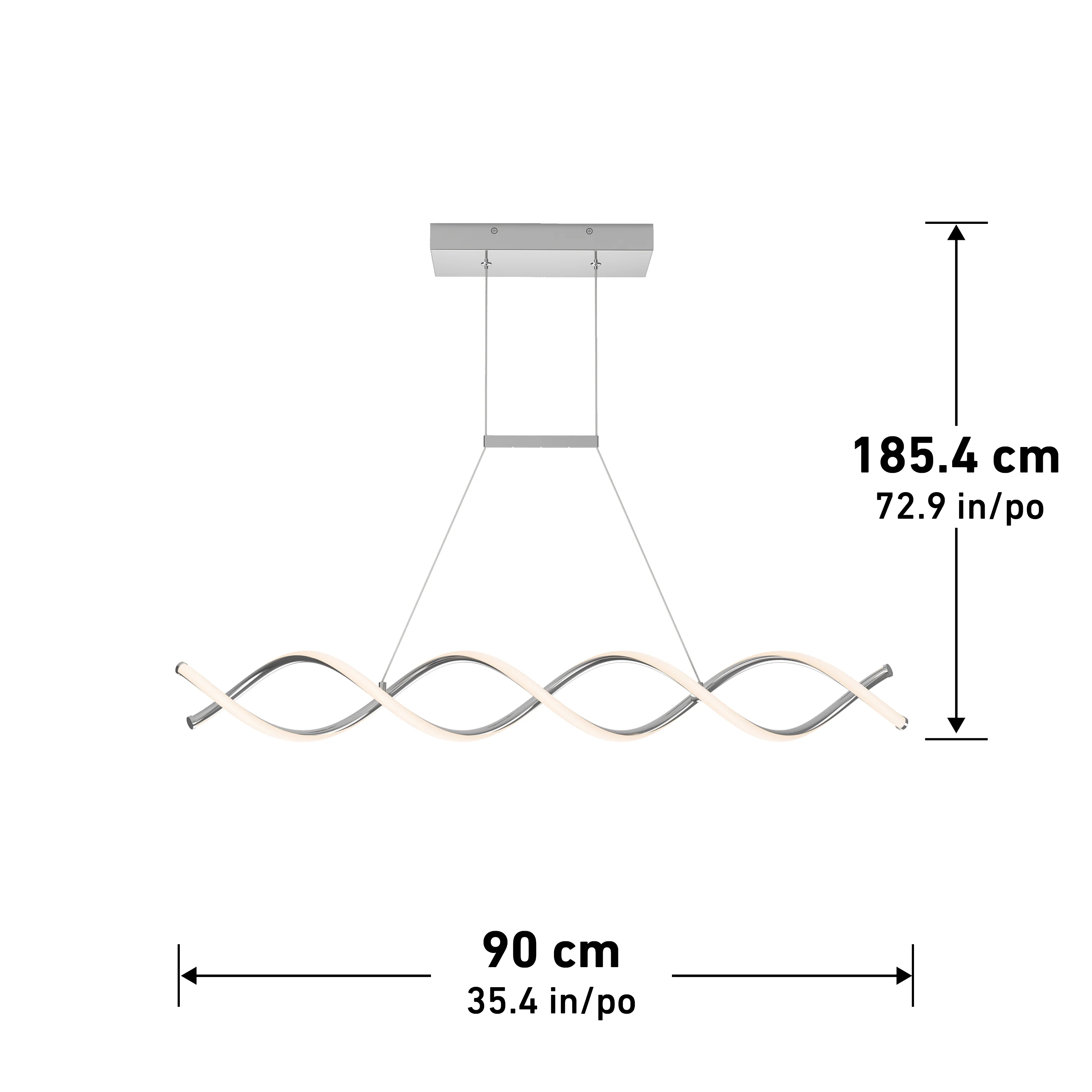 DNA Linear LED modern pendant light - Image 16
