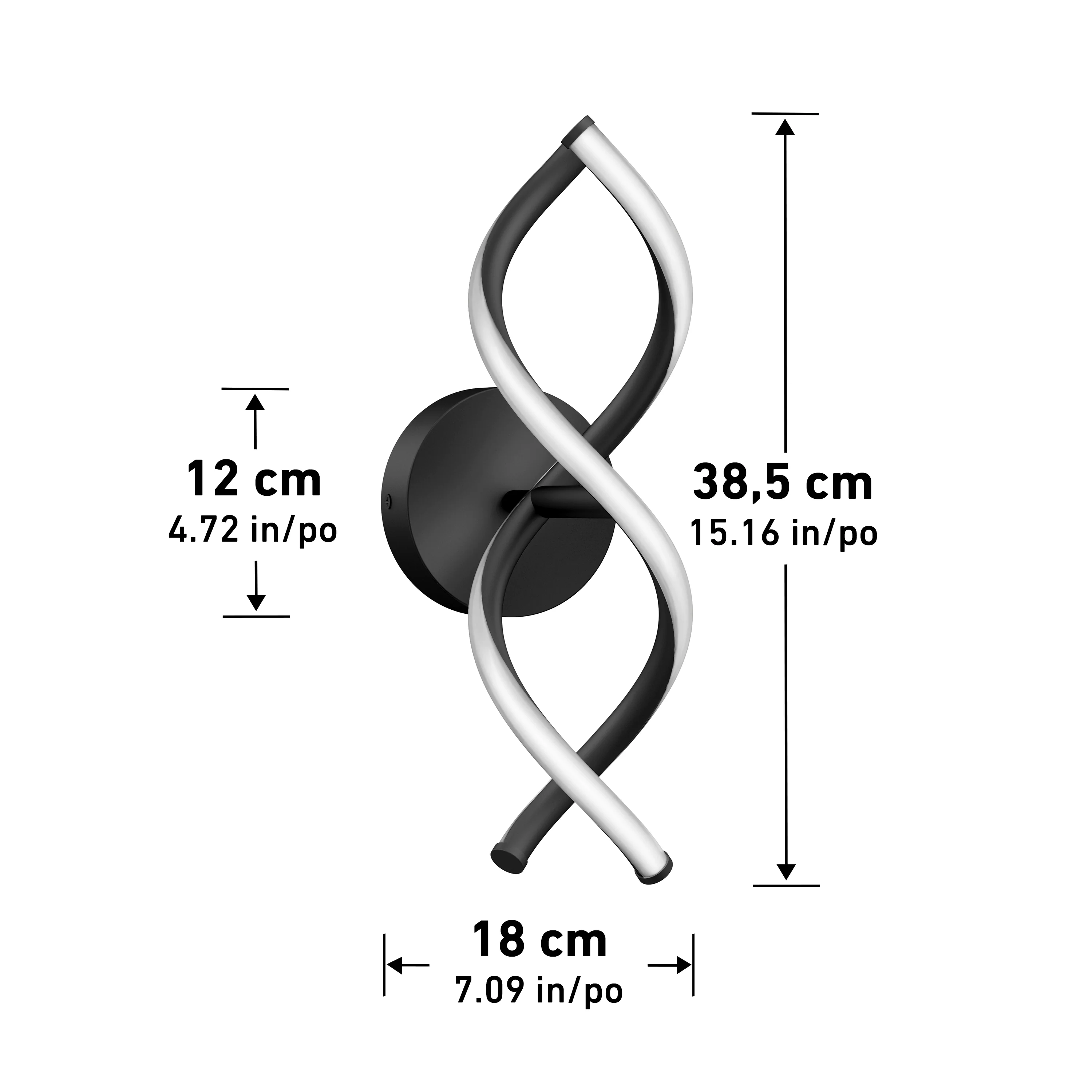DNA modern LED wall sconce 3 CCT - Image 14