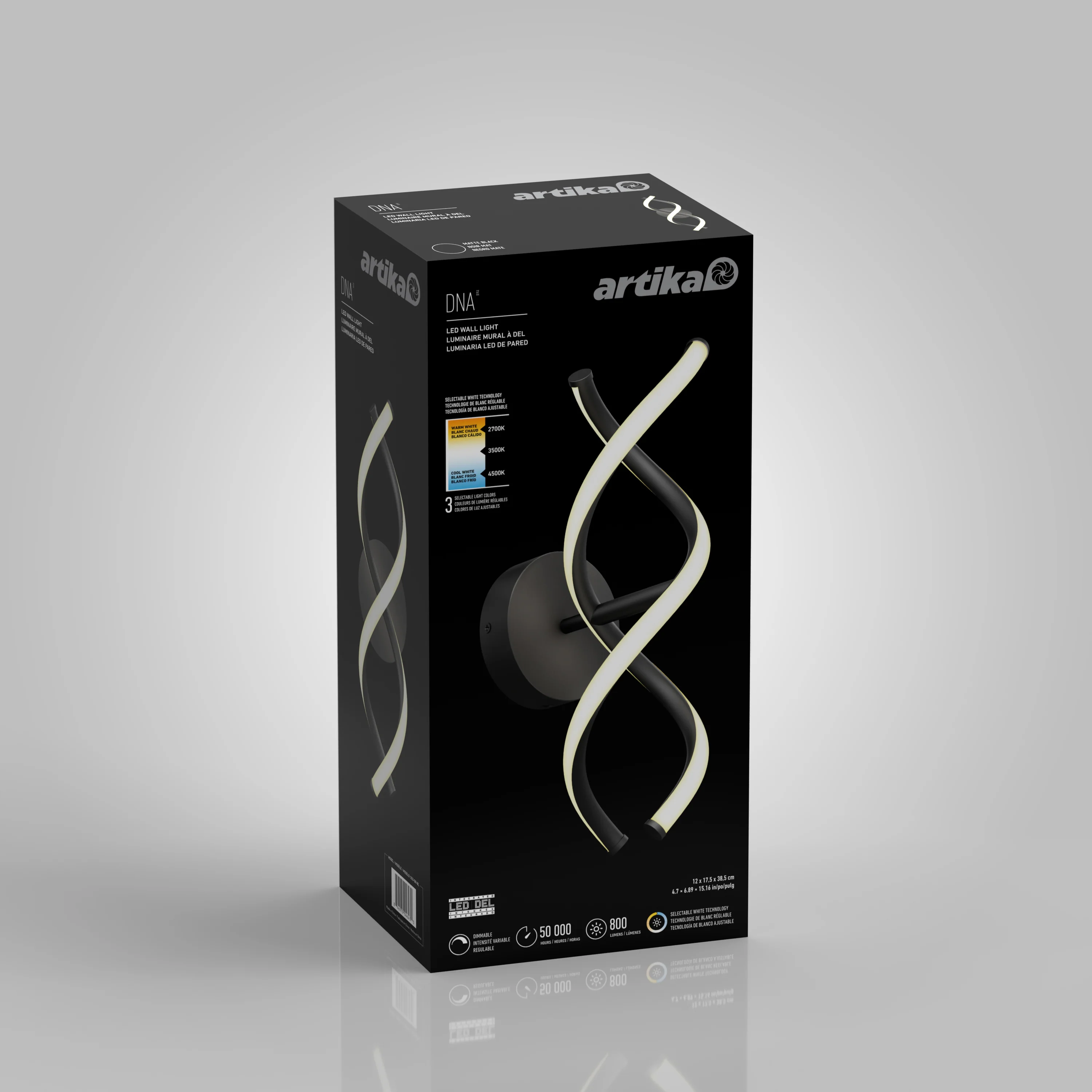 DNA modern LED wall sconce 3 CCT - Image 15