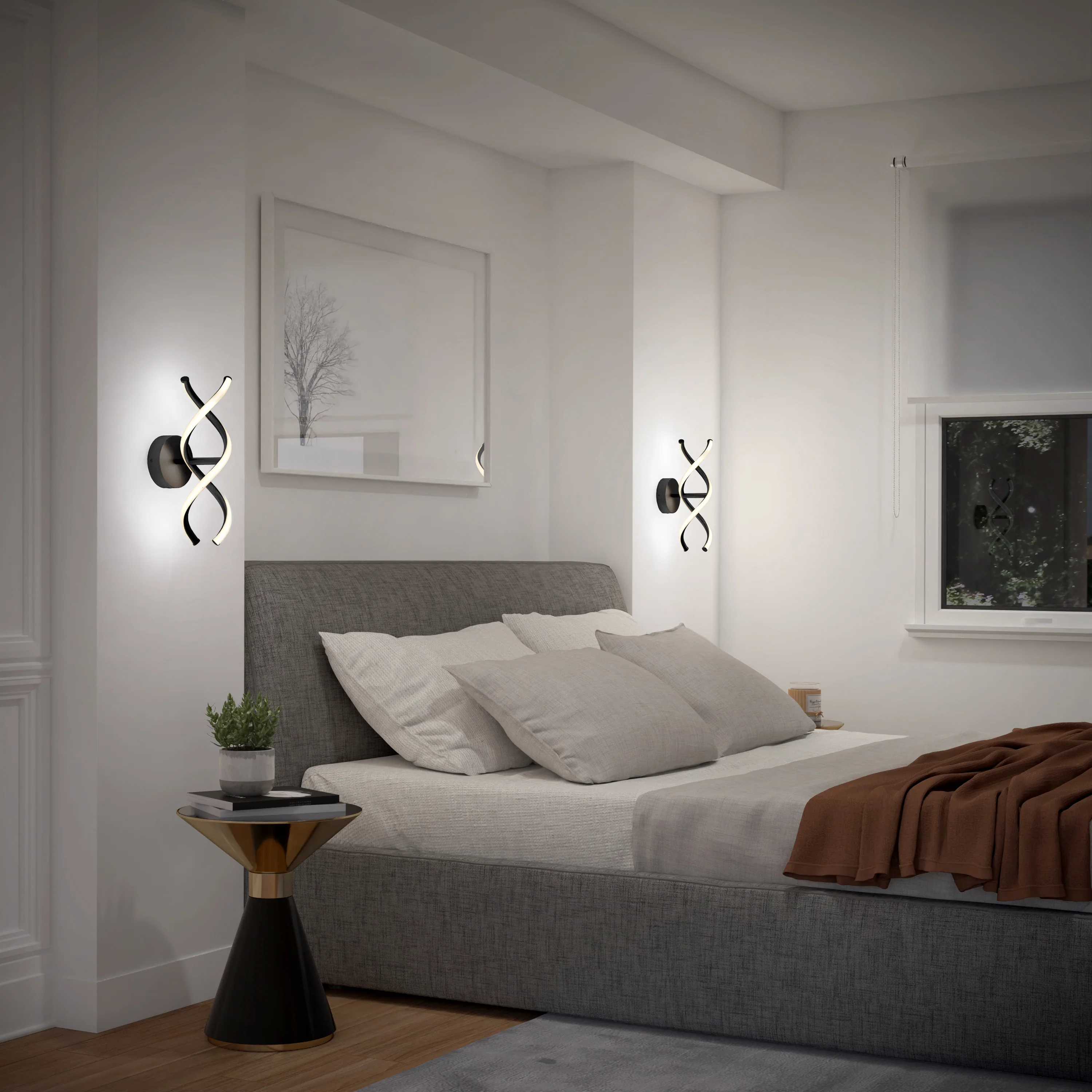 DNA modern LED wall sconce 3 CCT - Image 2