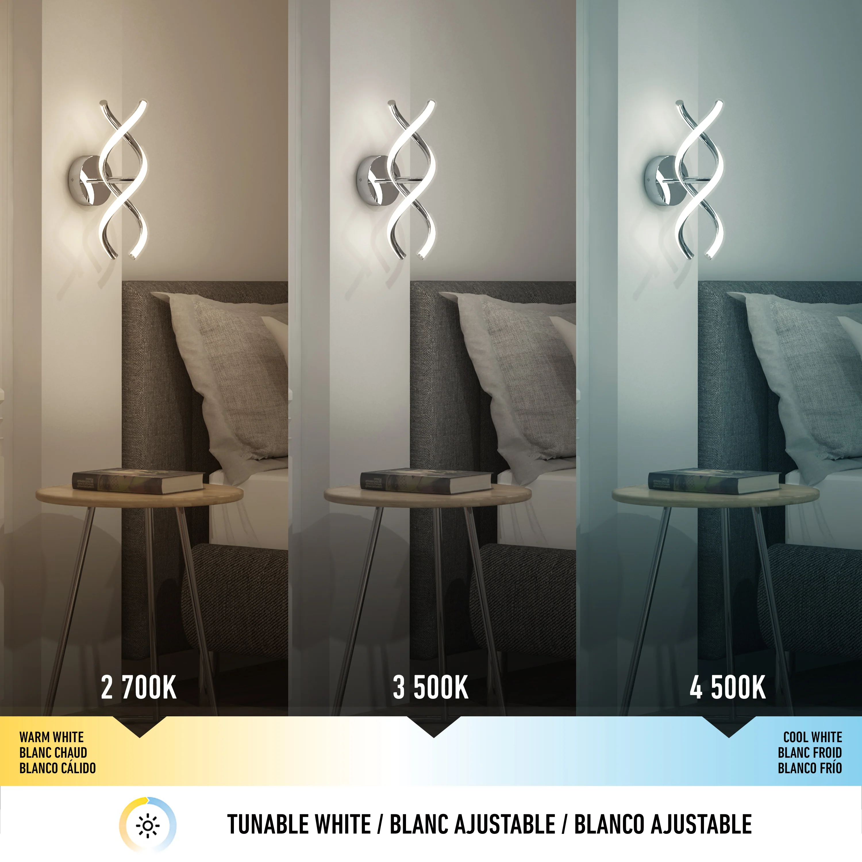 DNA modern LED wall sconce 3 CCT - Image 23