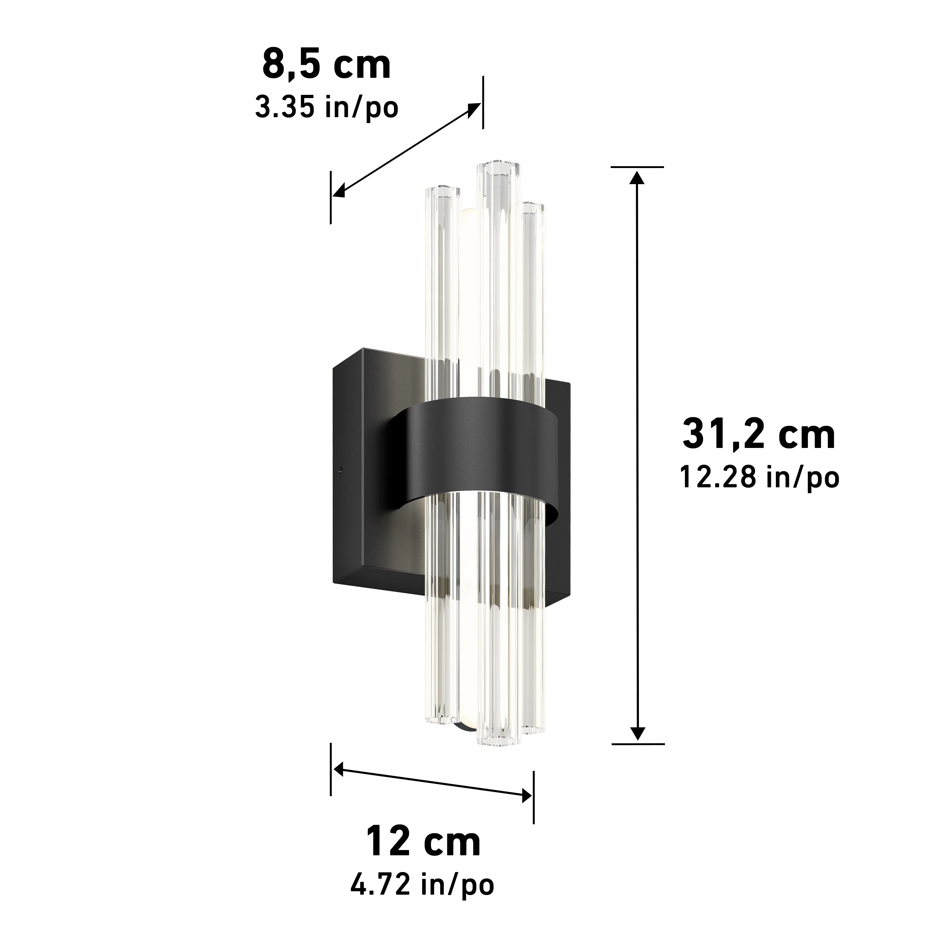 Dorado contemporary LED  wall sconce 3 CCT - Image 15