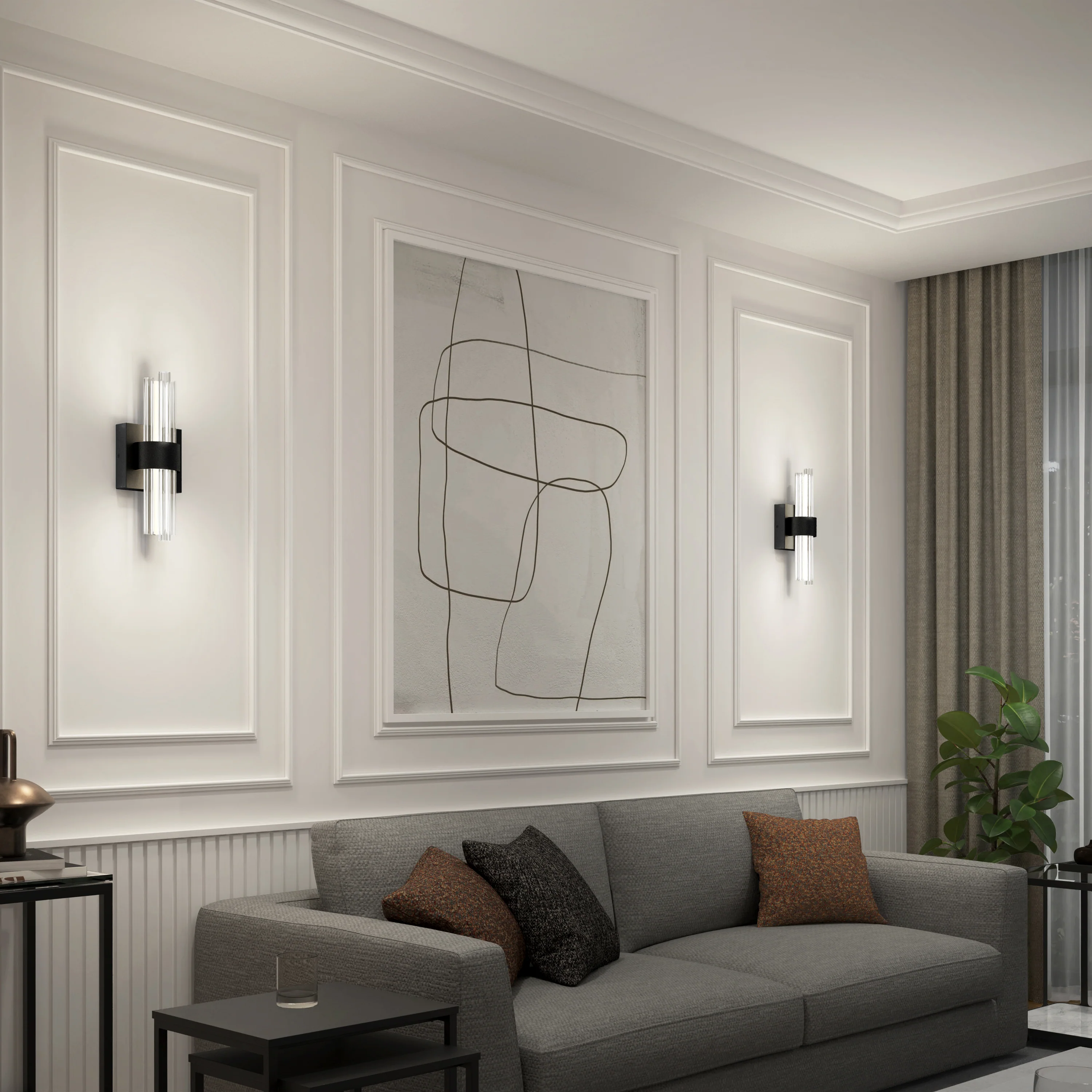 Dorado contemporary LED  wall sconce 3 CCT - Image 2