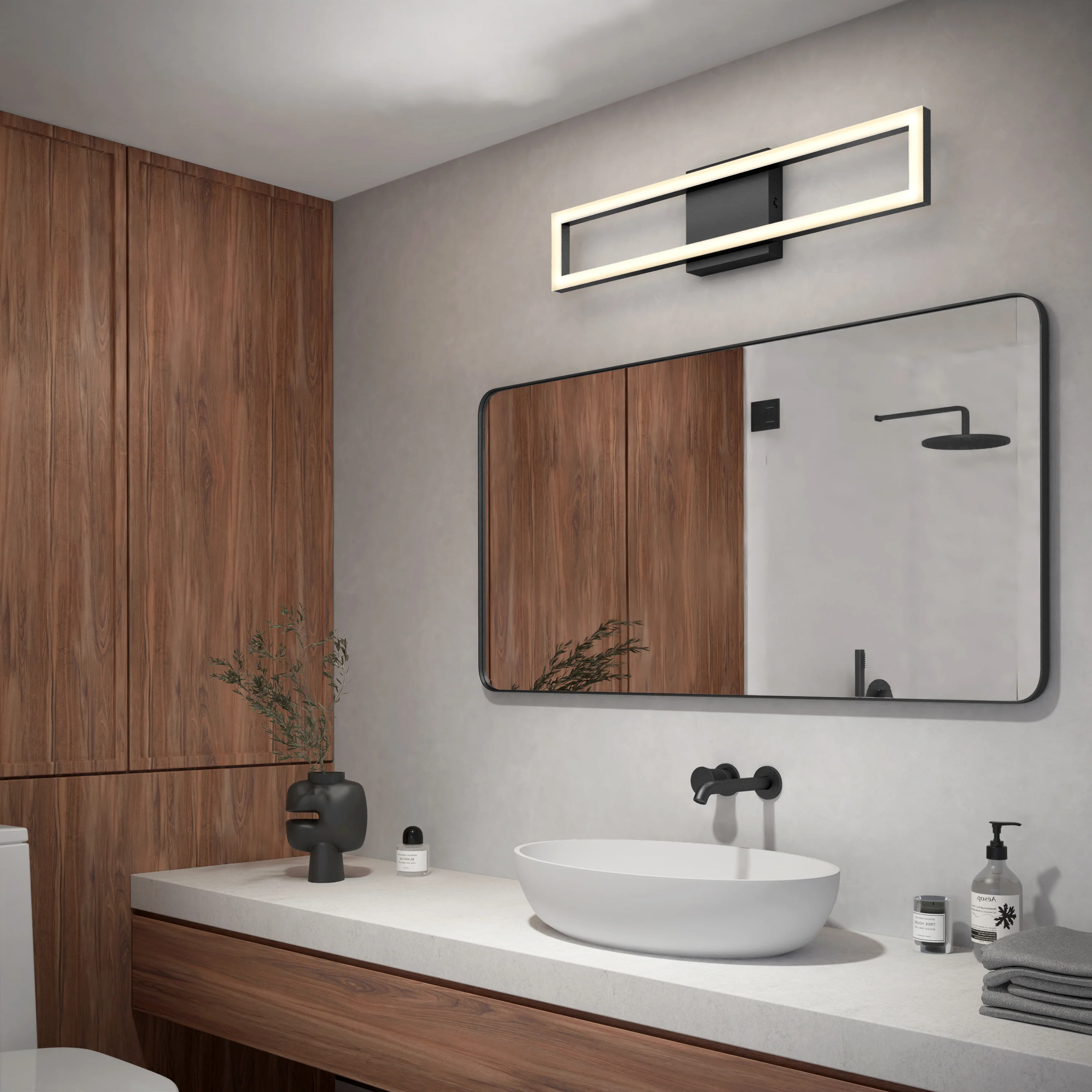 Dover modern LED bathroom vanity light 5 CCT - Image 13