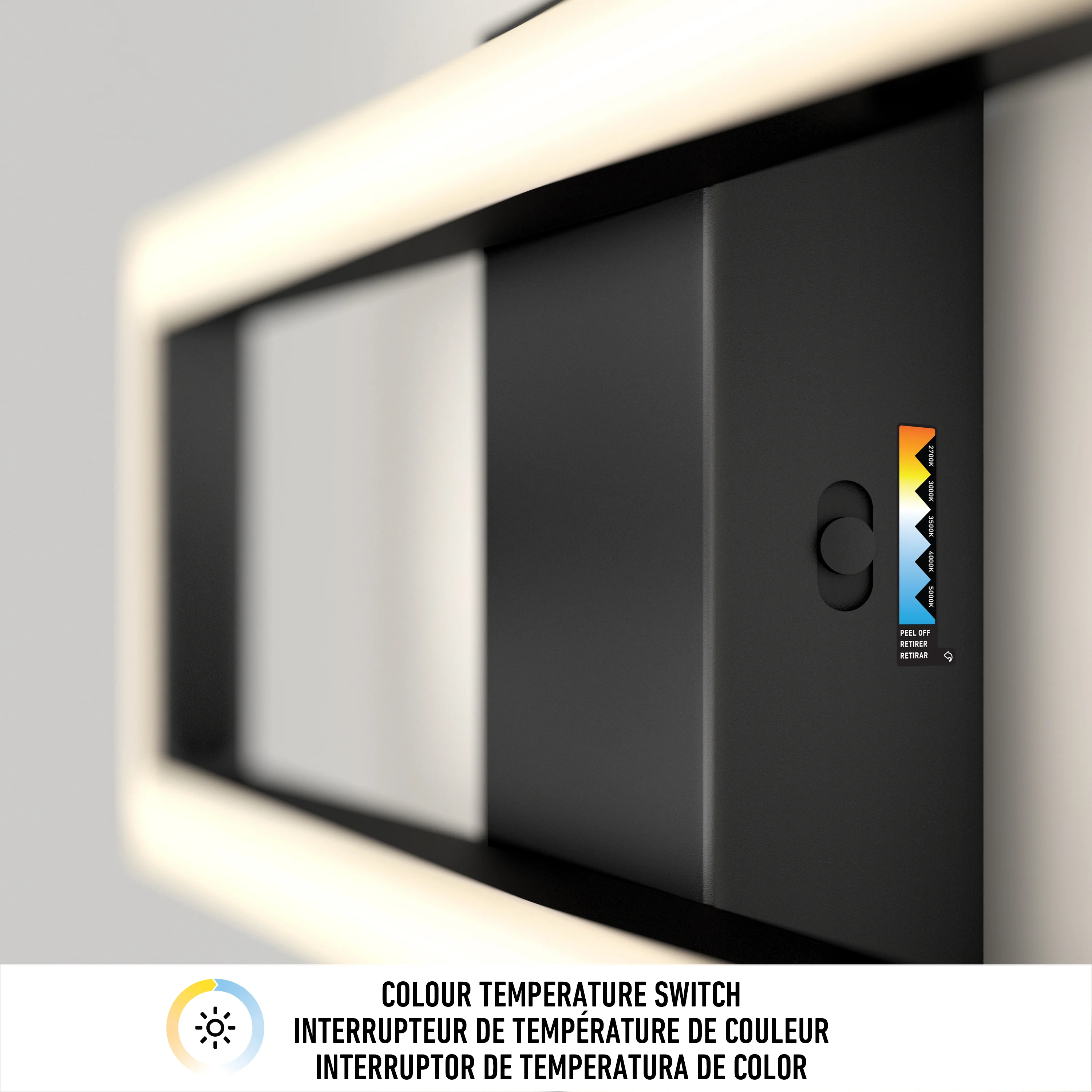 Dover modern LED bathroom vanity light 5 CCT - Image 9