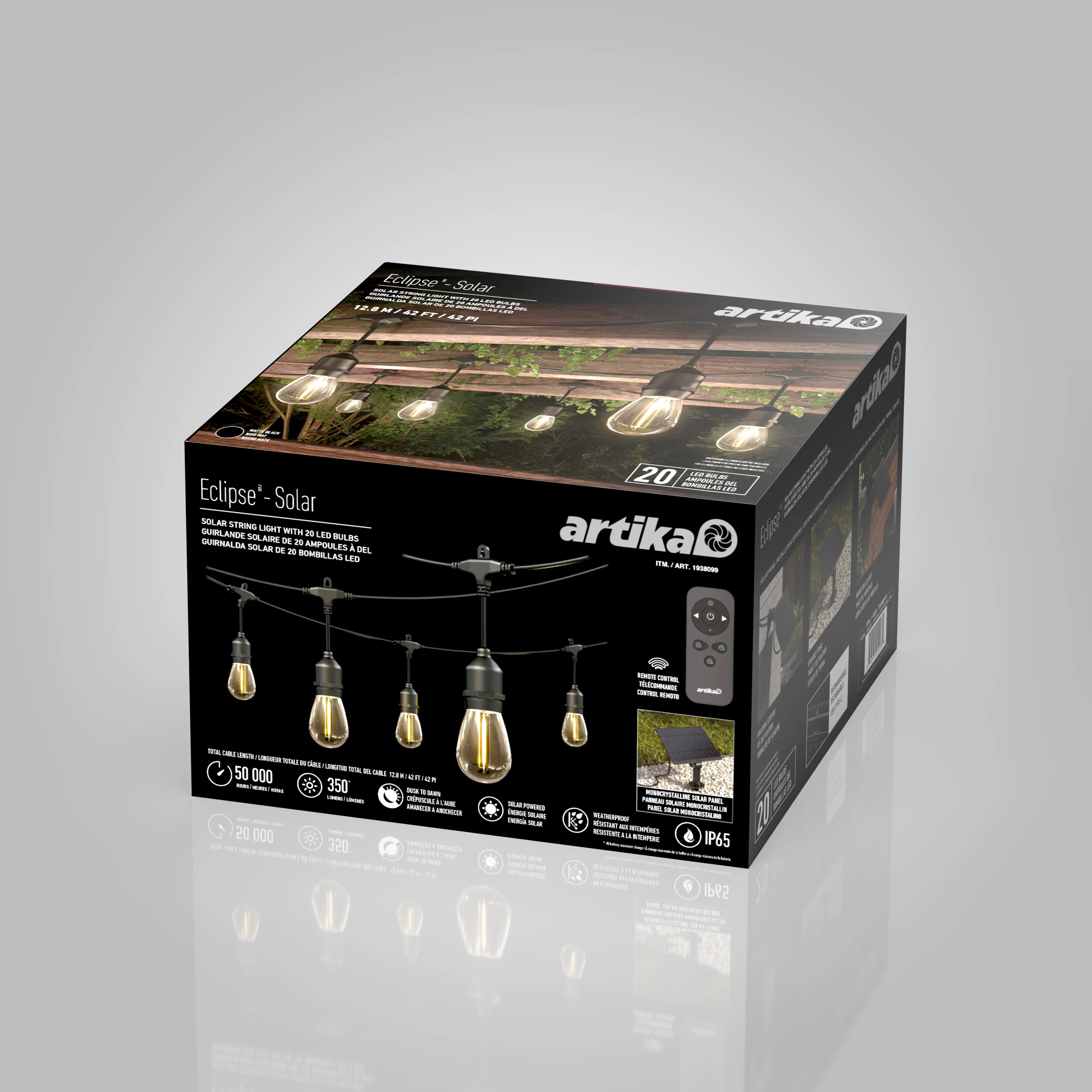 Eclipse Solar String Light with Remote - Image 16