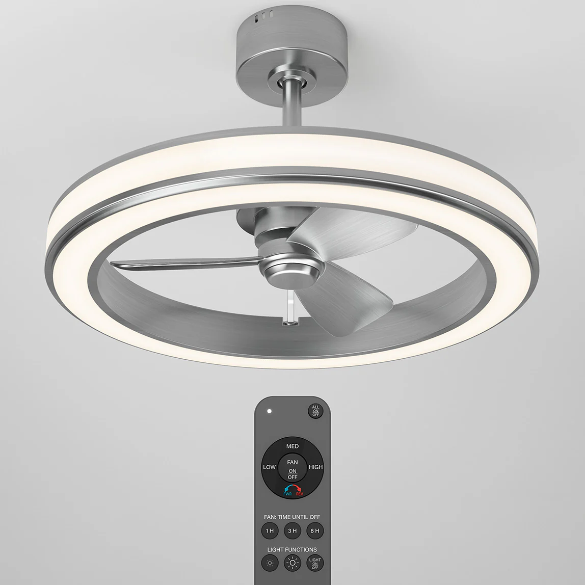 Edwin 23 in. LED modern ceiling fan 3 speeds - with remote - Image 21