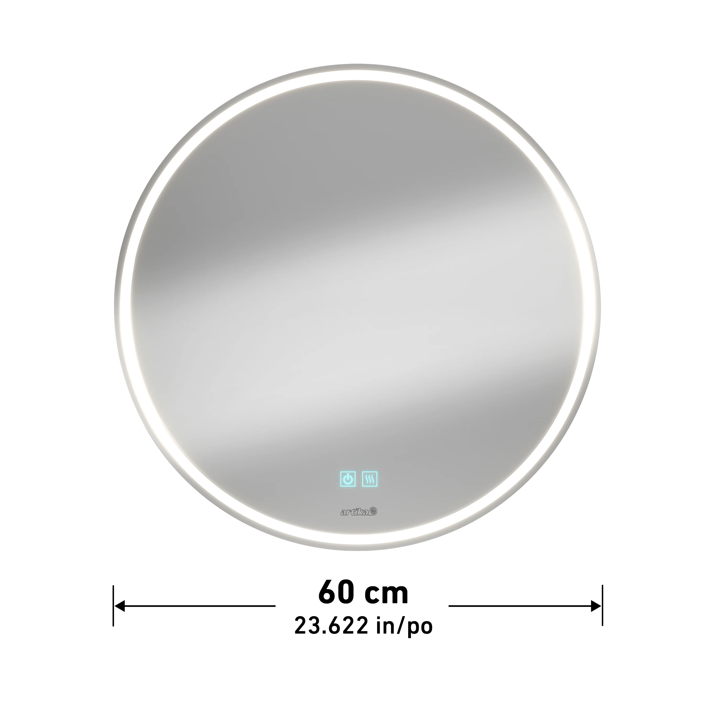 Emeraude anti fog LED wall mirror - Image 8
