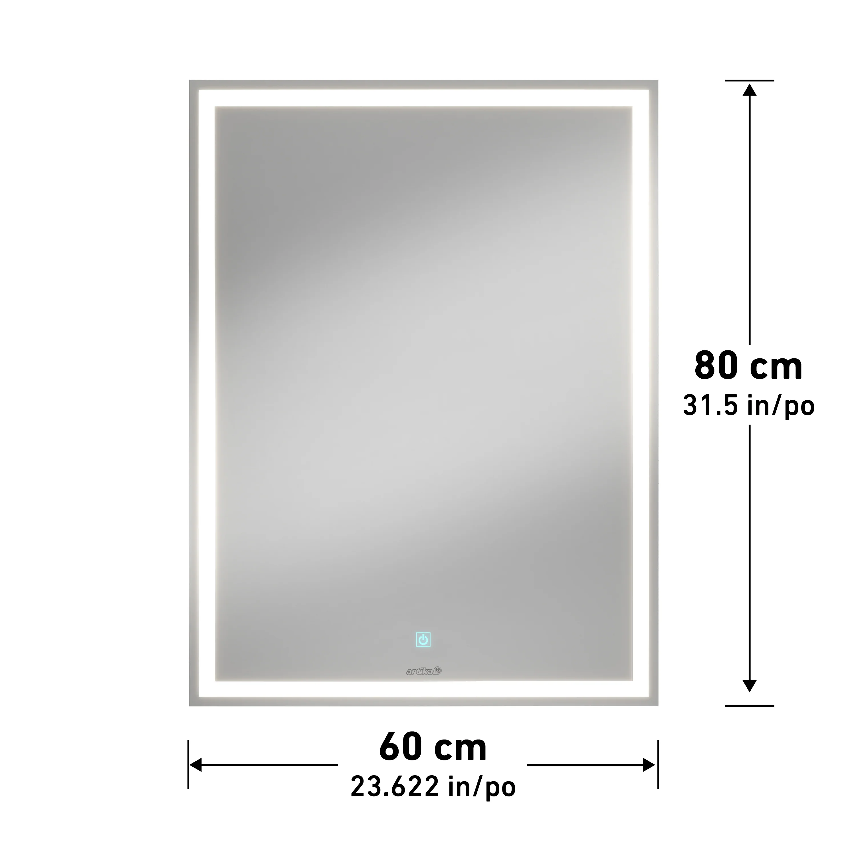 Emeraude dimmable LED mirror 3 CCT - Image 8