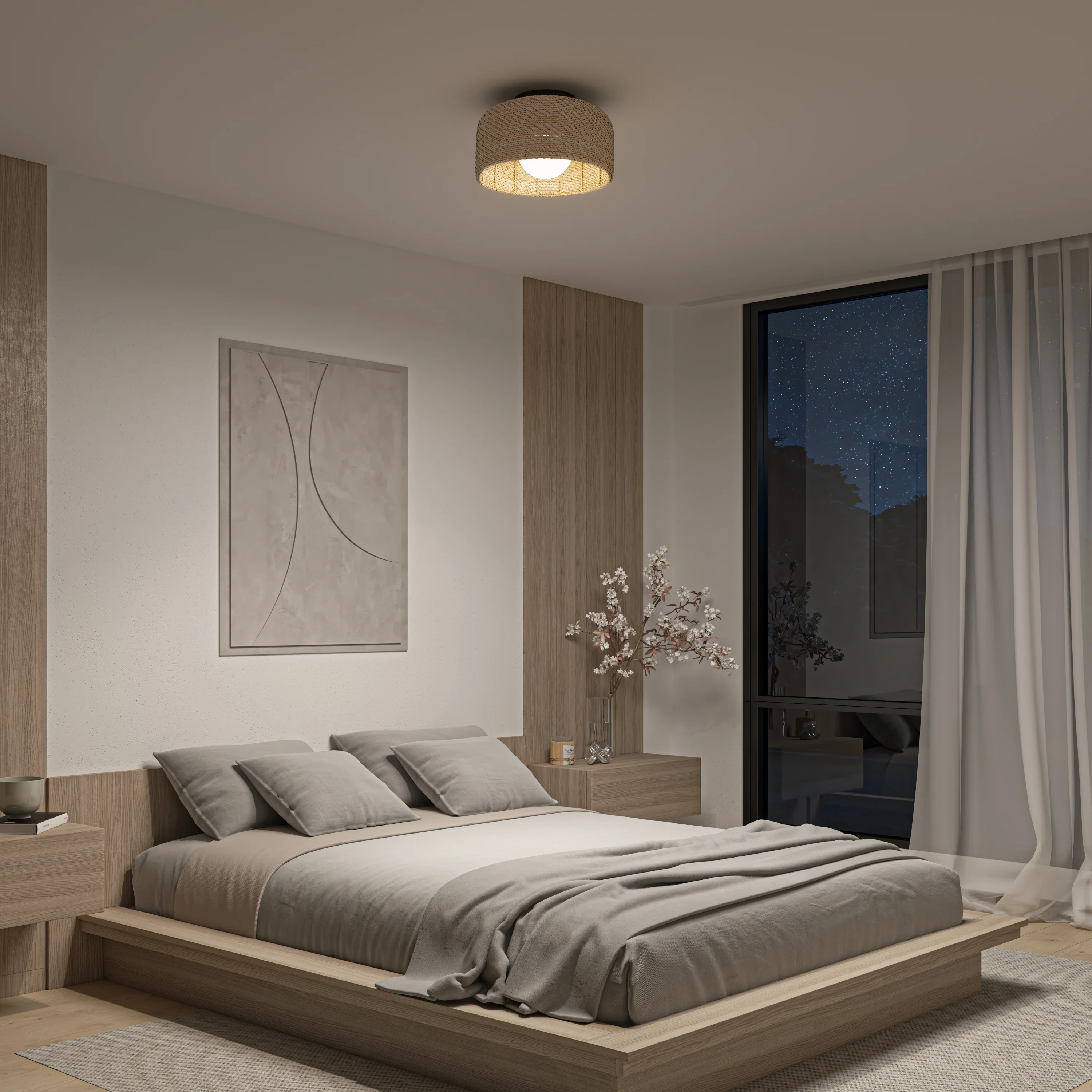 Emiko modern LED flush mount light 5 CCT - Image 2